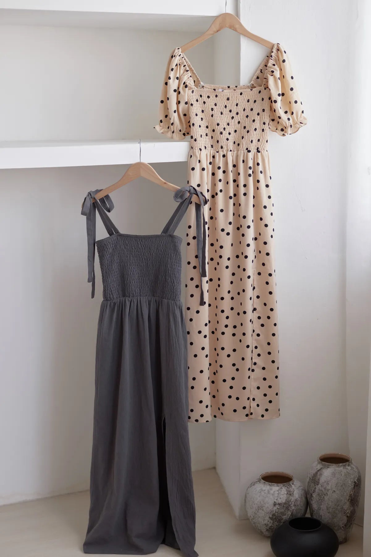 Beatrice Stretchy Smocked Multi-Way Dress V1