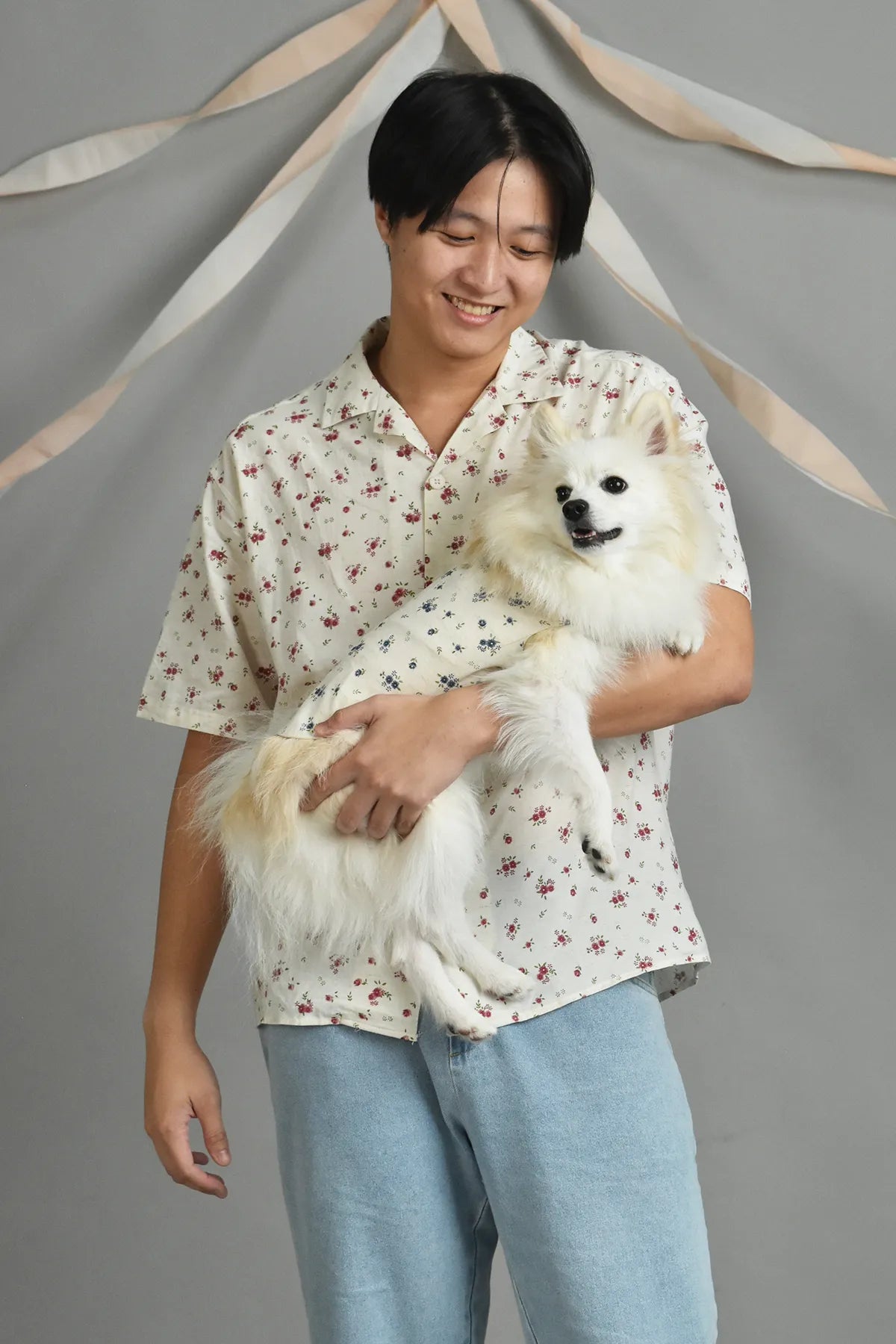 Blossom Broody Collar Short-Sleeved Shirt