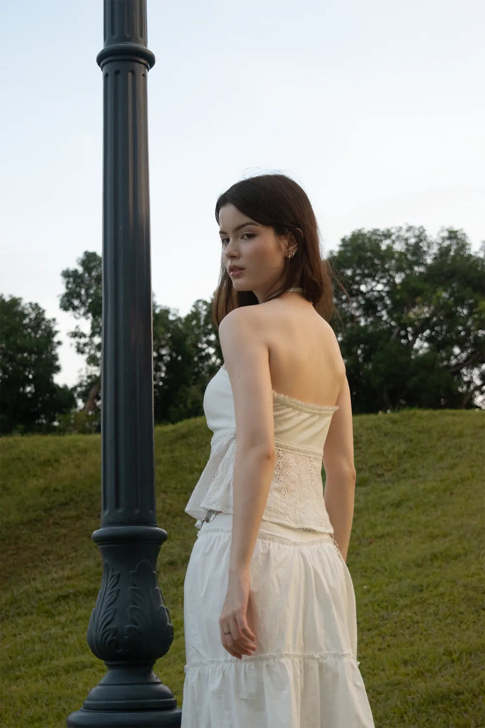 Clemence Lace Ribbon Tube Top (Restock)