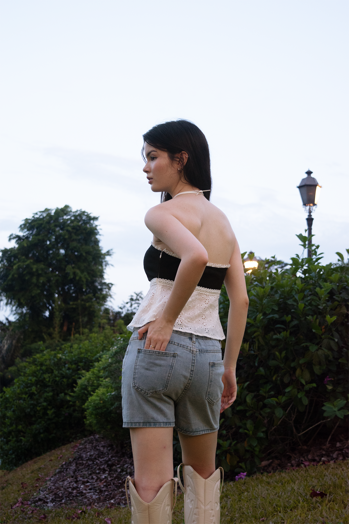 Clemence Lace Ribbon Tube Top (Restock)