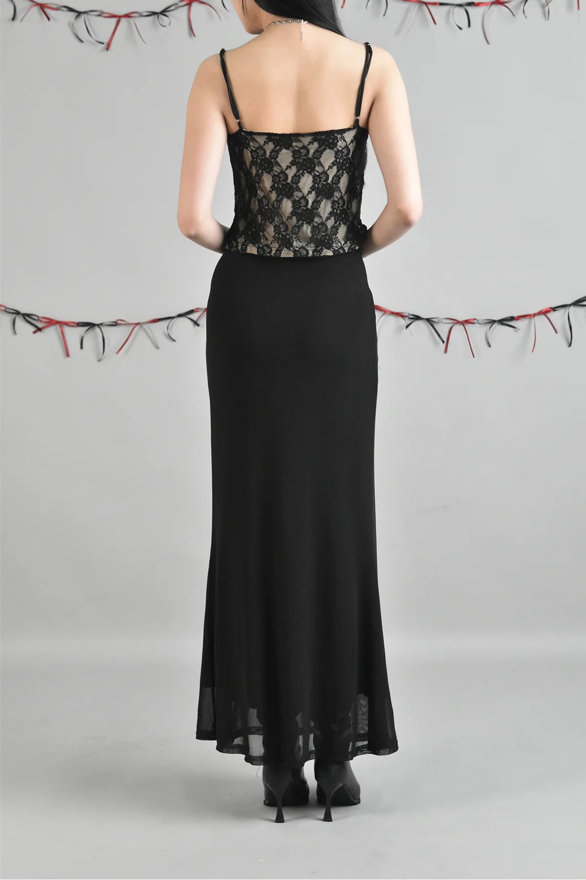 Bradley Fishtail Maxi Soft Mesh Skirt