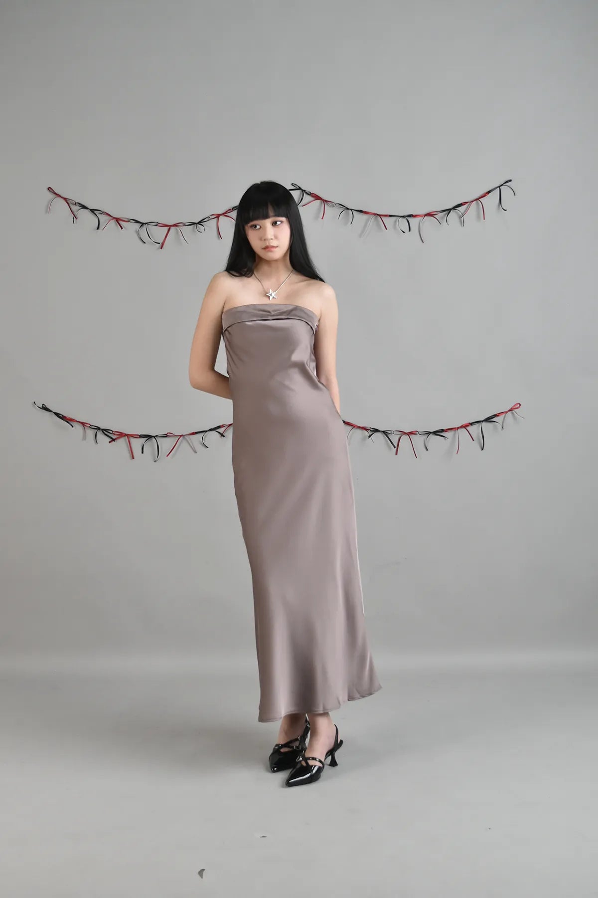 Josie Backless Padded Maxi Tube Dress
