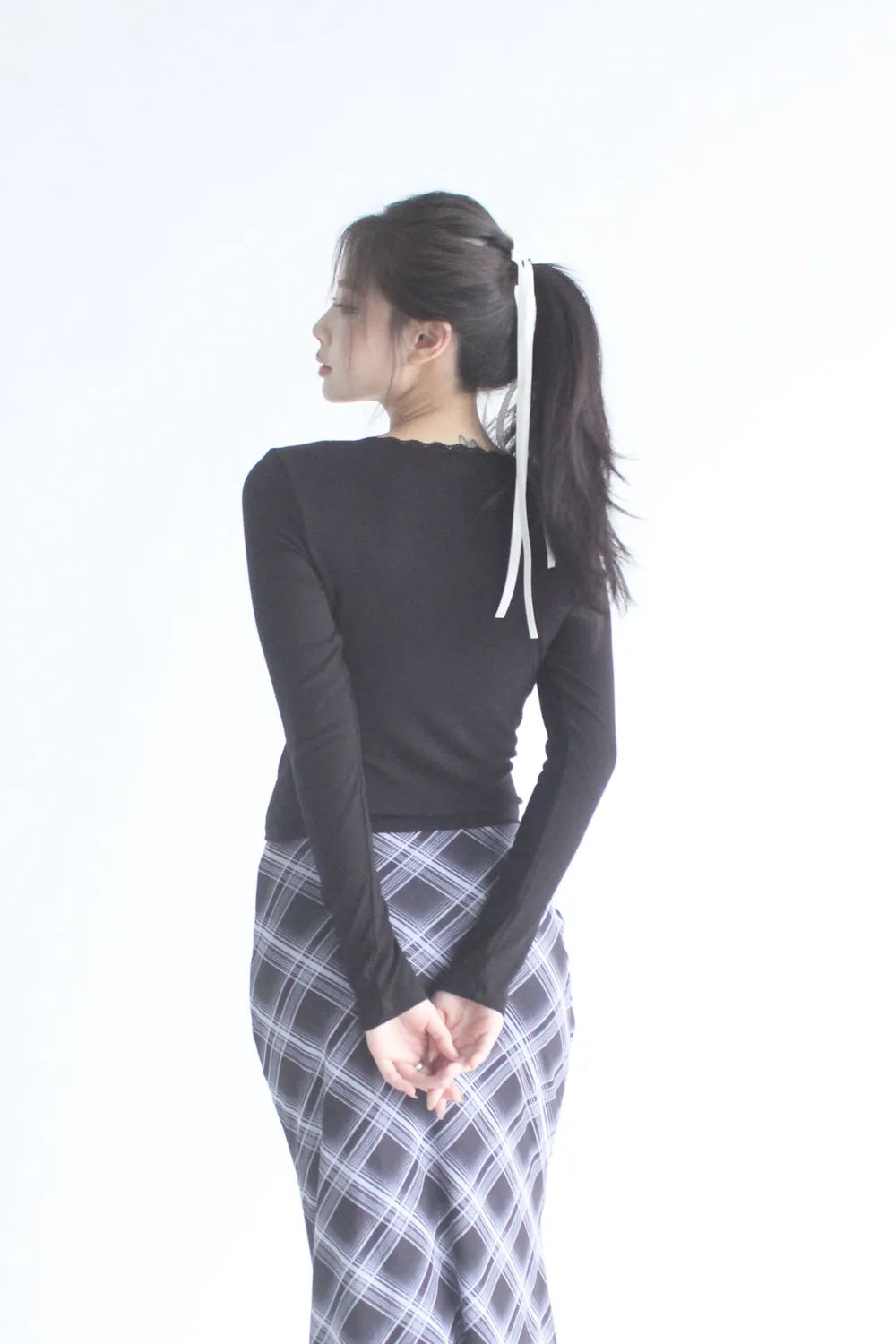 Juniper Lace Trim Long Sleeve Top