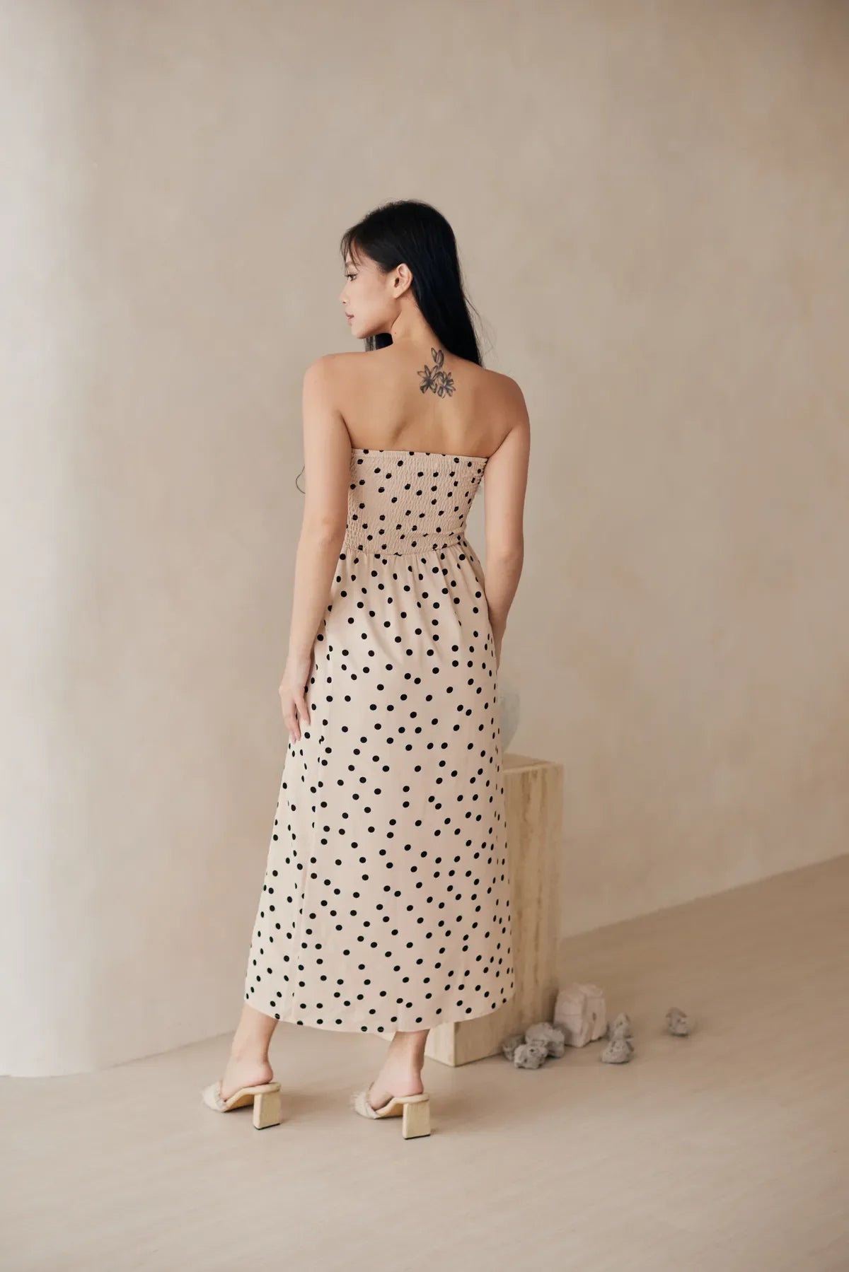 Beatrice Stretchy Smocked Multi-Way Dress V1