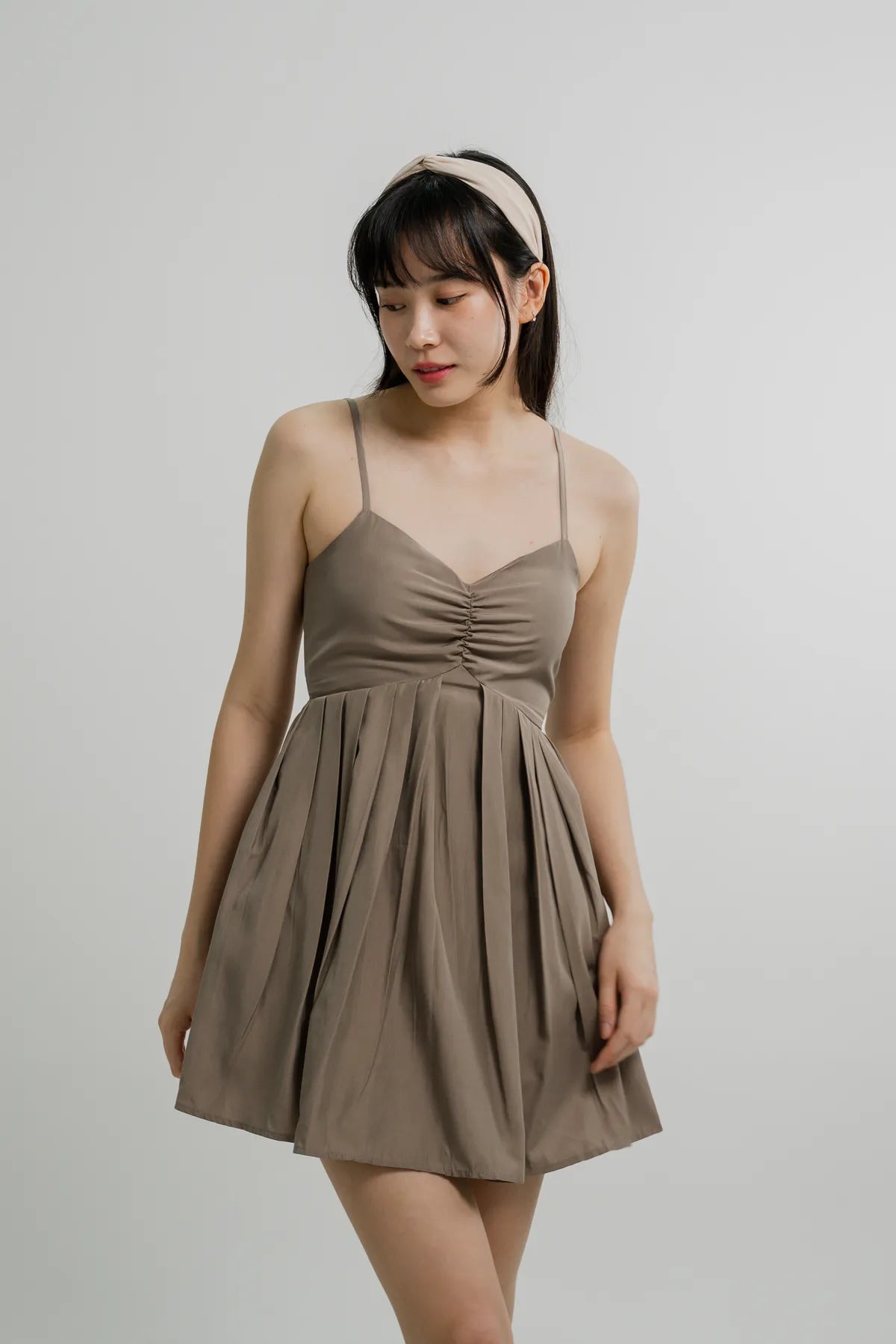 Poppy Pleated Short Dress