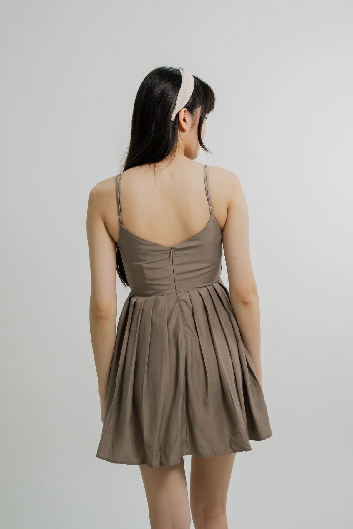 Poppy Pleated Short Dress