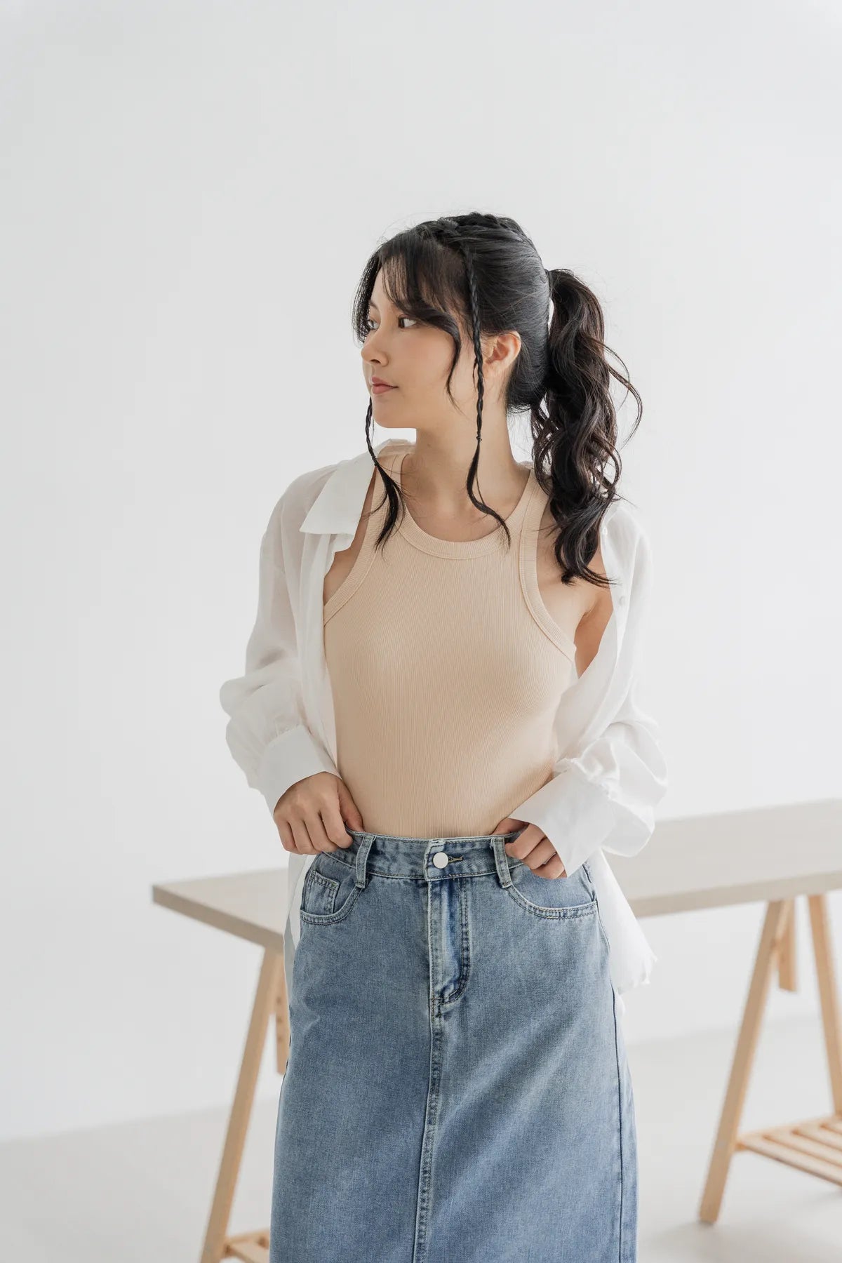 Bella Basic Racercut Tank Top