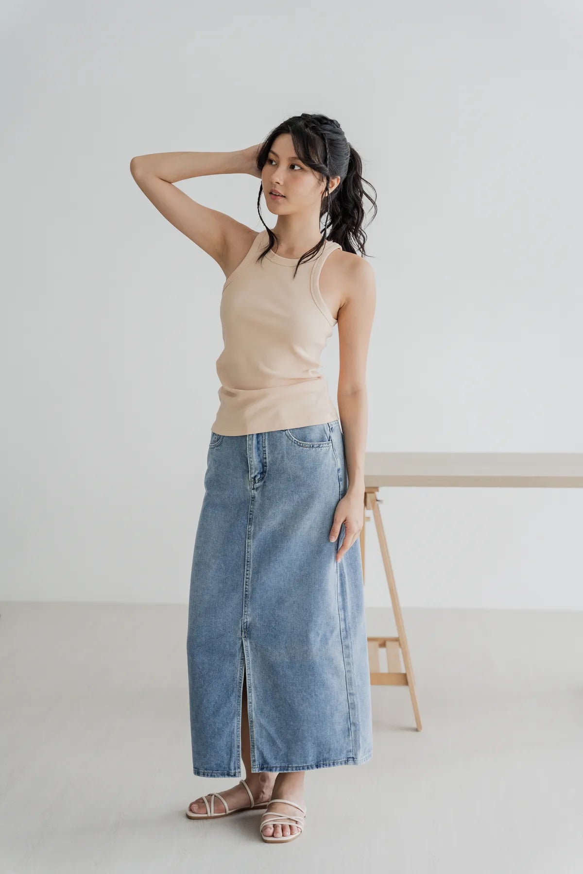 Bella Basic Racercut Tank Top