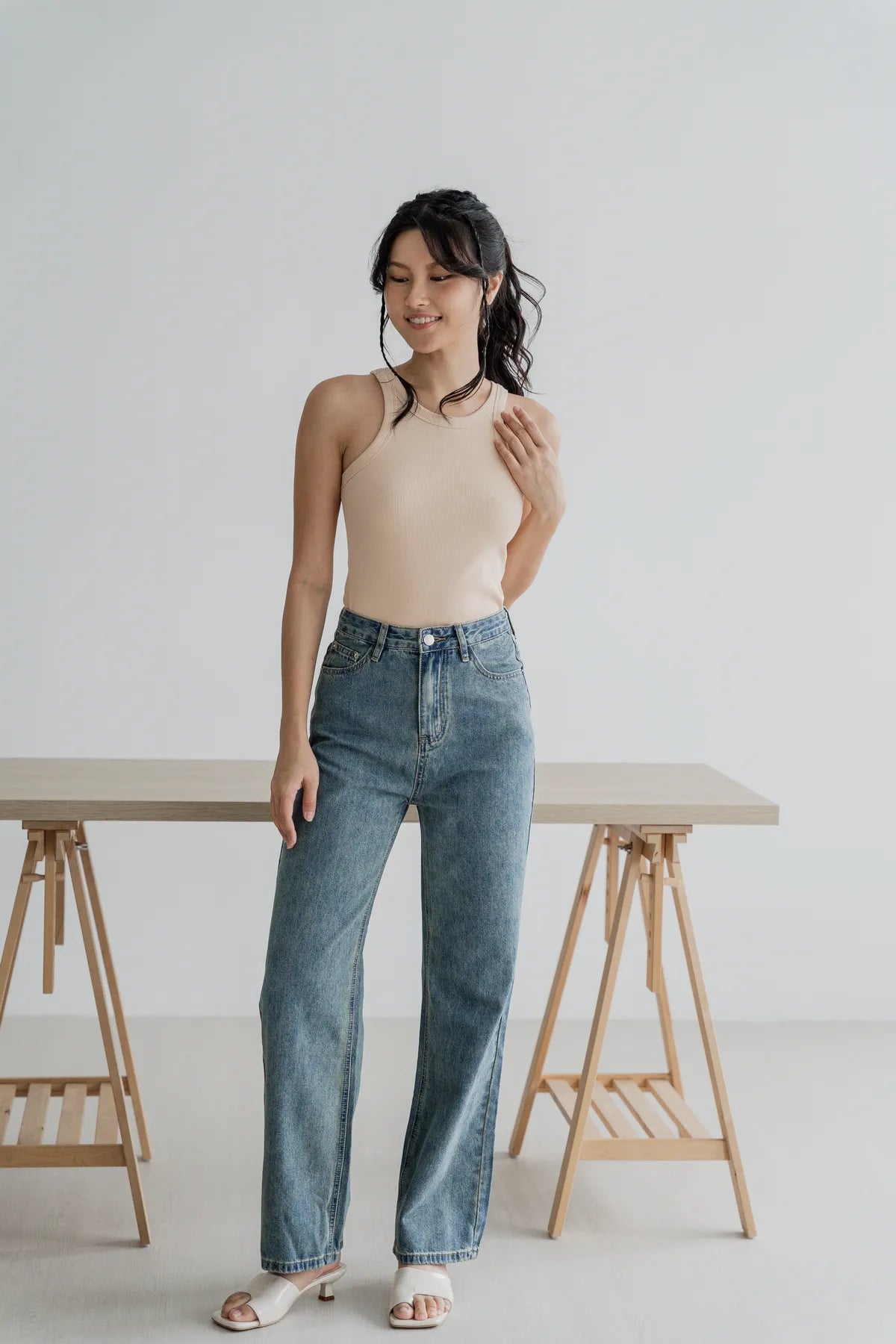 Bella Basic Racercut Tank Top