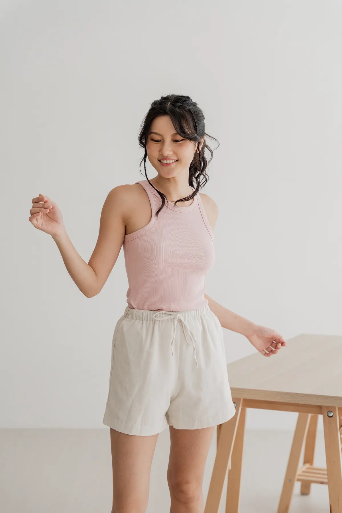 Bella Basic Racercut Tank Top