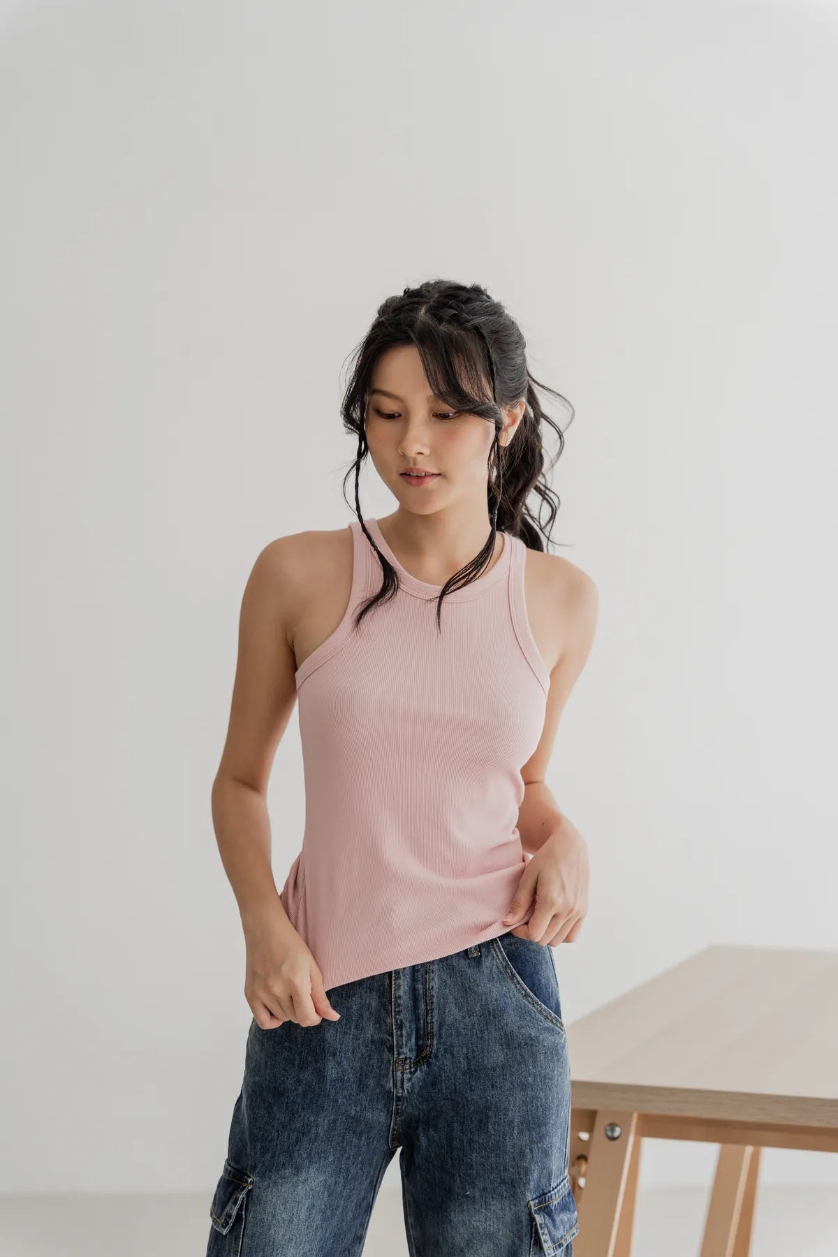 Bella Basic Racercut Tank Top