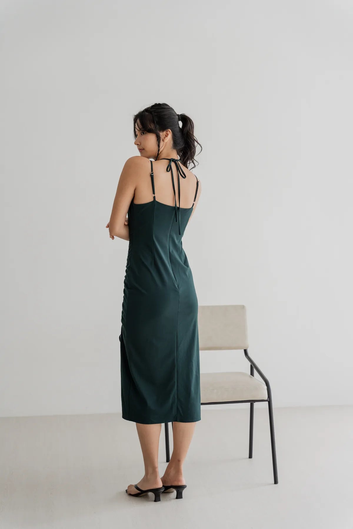 Nova Strappy Ruched Dress
