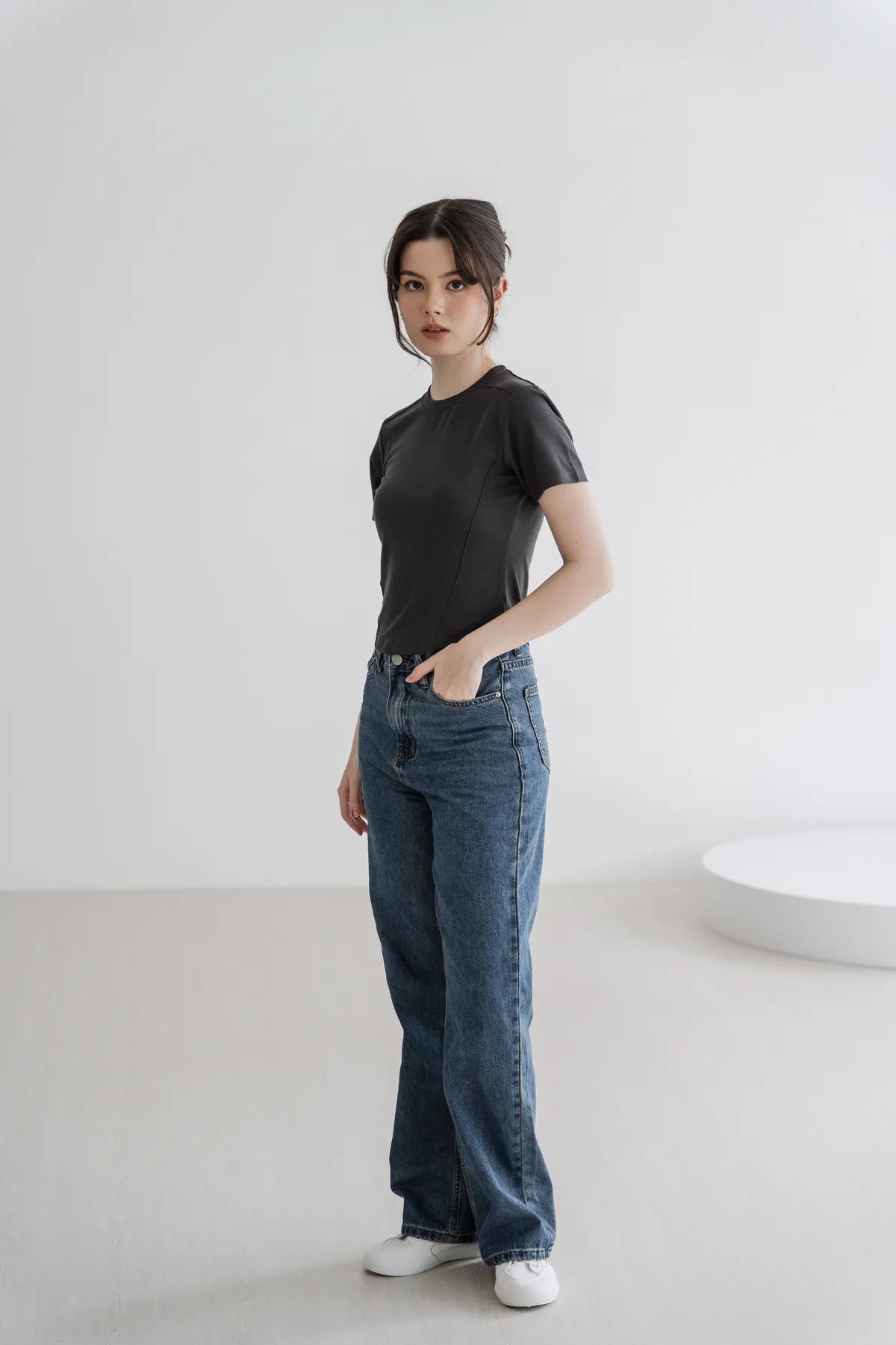 Claire Contoured Basic Baby Tee