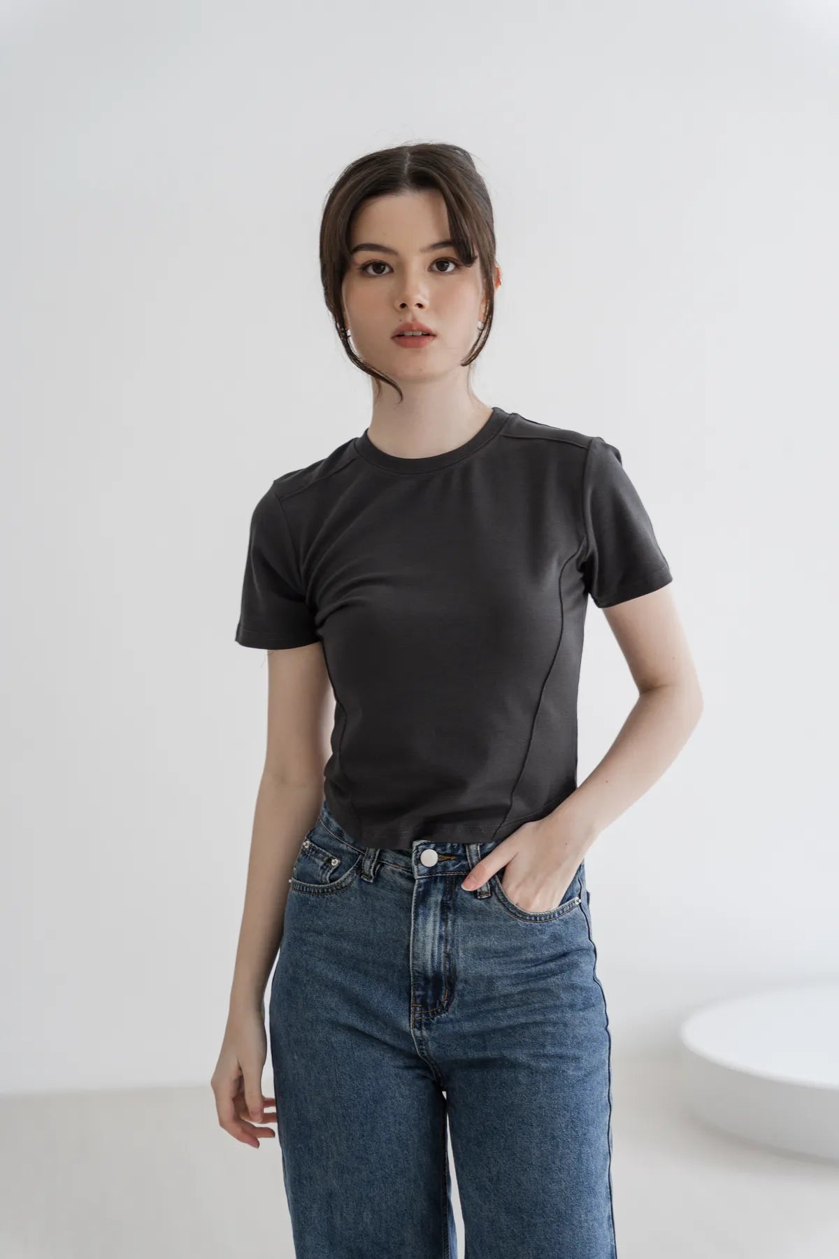 Claire Contoured Basic Baby Tee