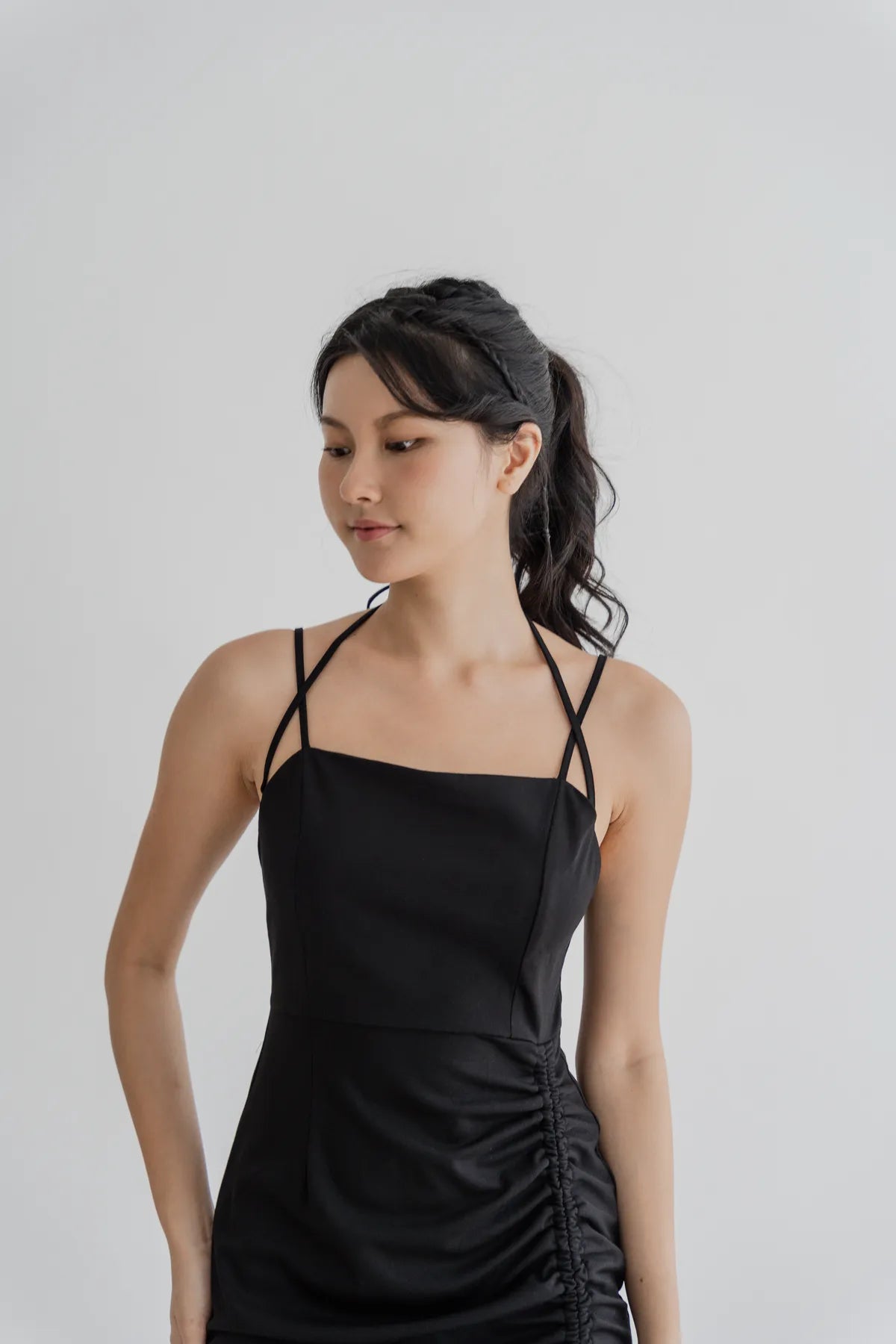 Nova Strappy Ruched Dress