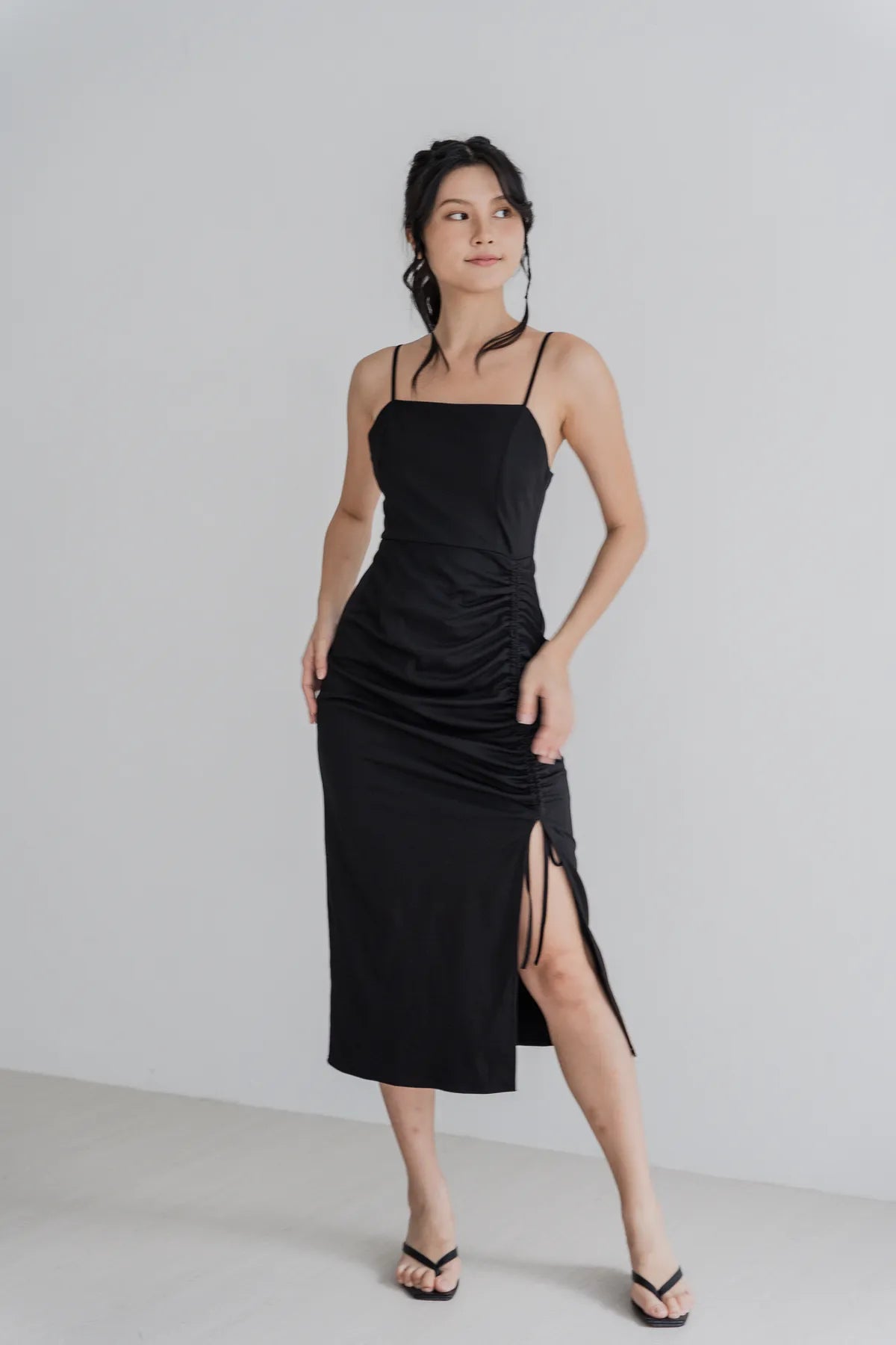 Nova Strappy Ruched Dress
