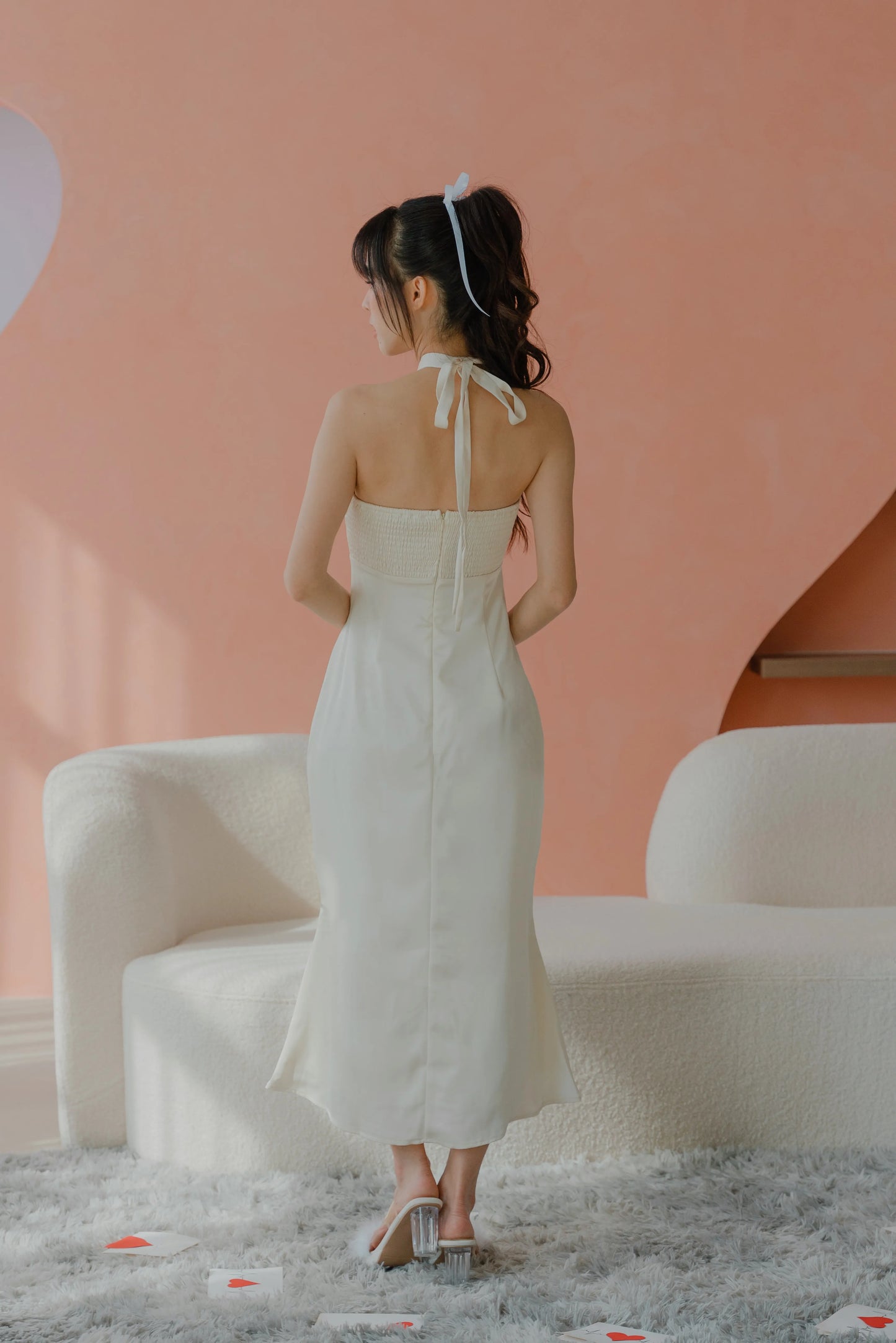 NICOLECHANGMIN x LIKKA Arista Dress in Vanilla