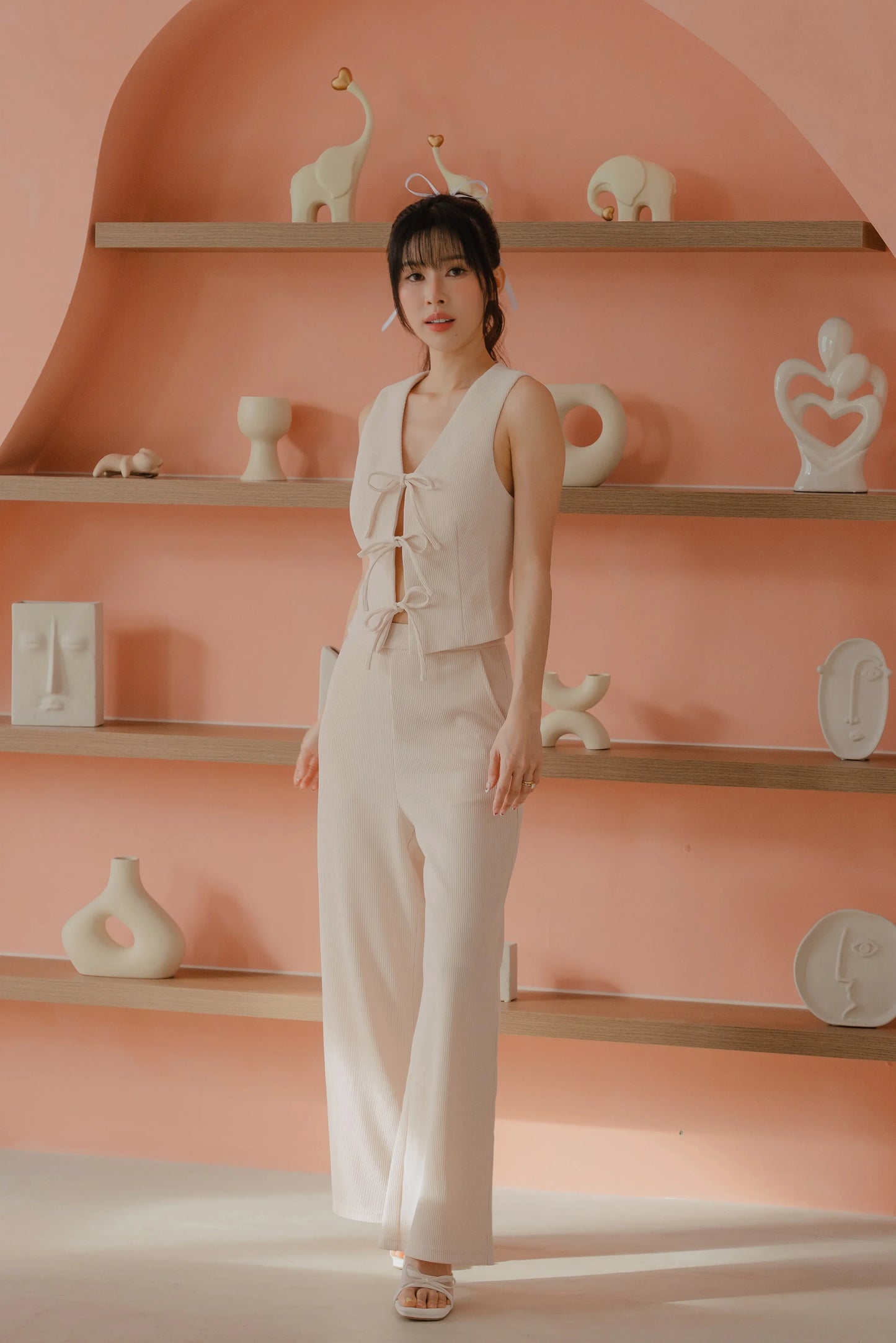 NICOLECHANGMIN x LIKKA Brei Pants in Ecru (Pants only)