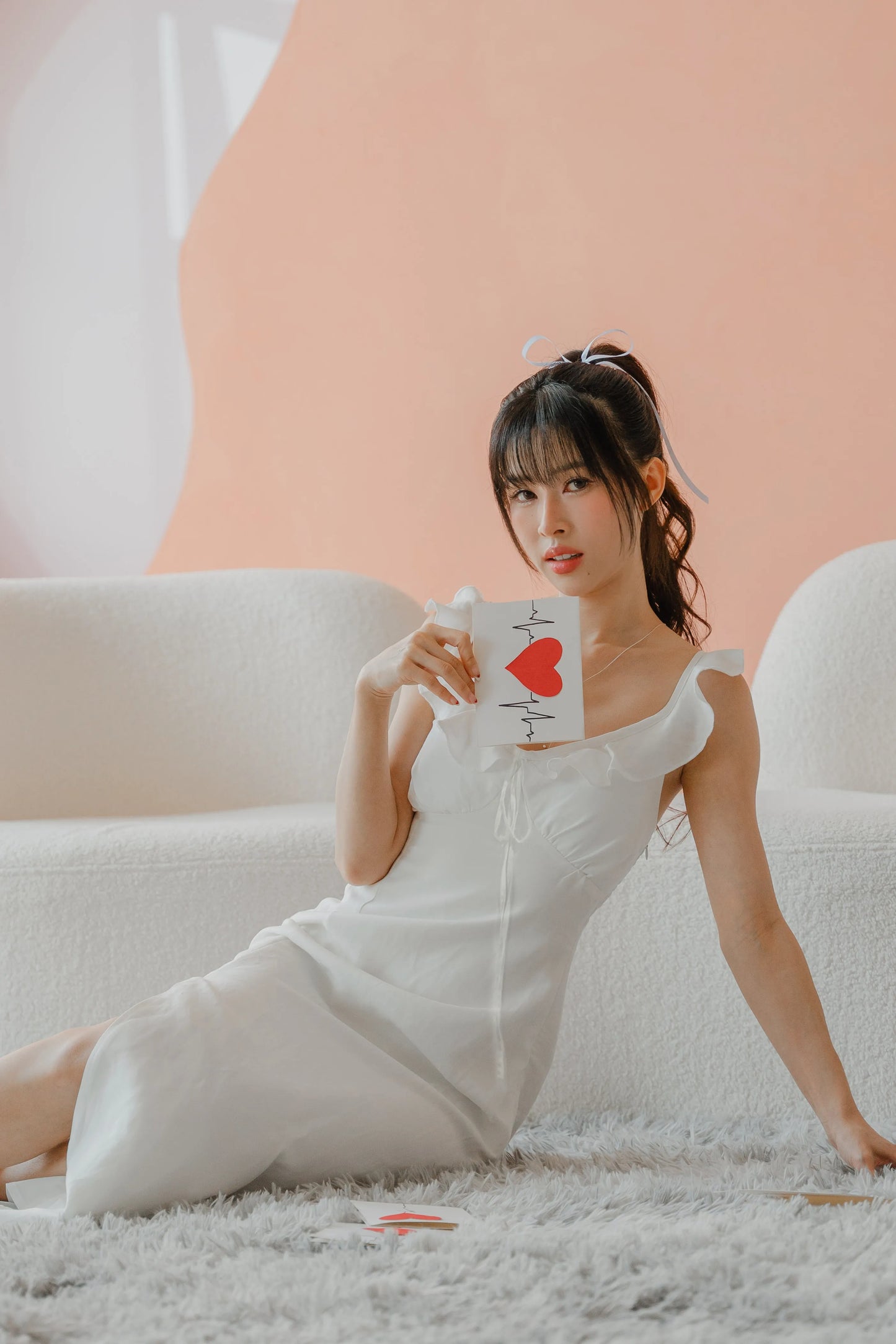 NICOLECHANGMIN x LIKKA Delphine Dress in White