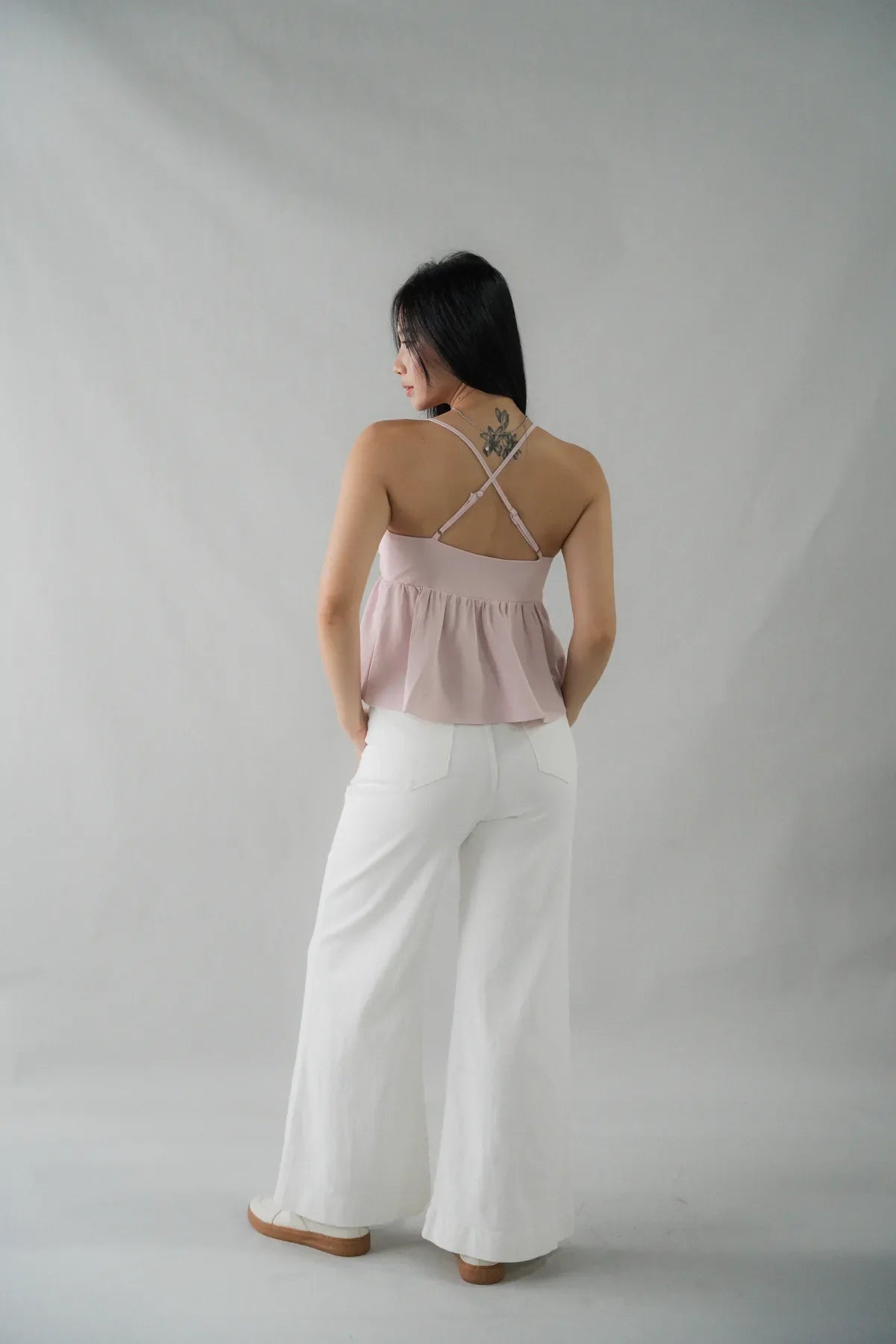 Peony Babydoll Padded Ribbon Top