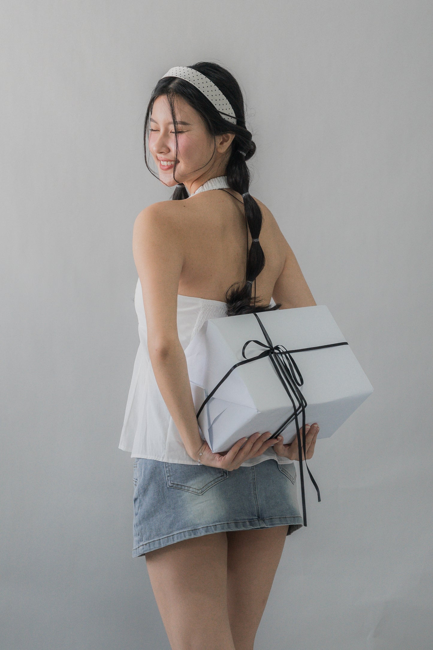 Krissy V-Neck Padded Longline Halter Top