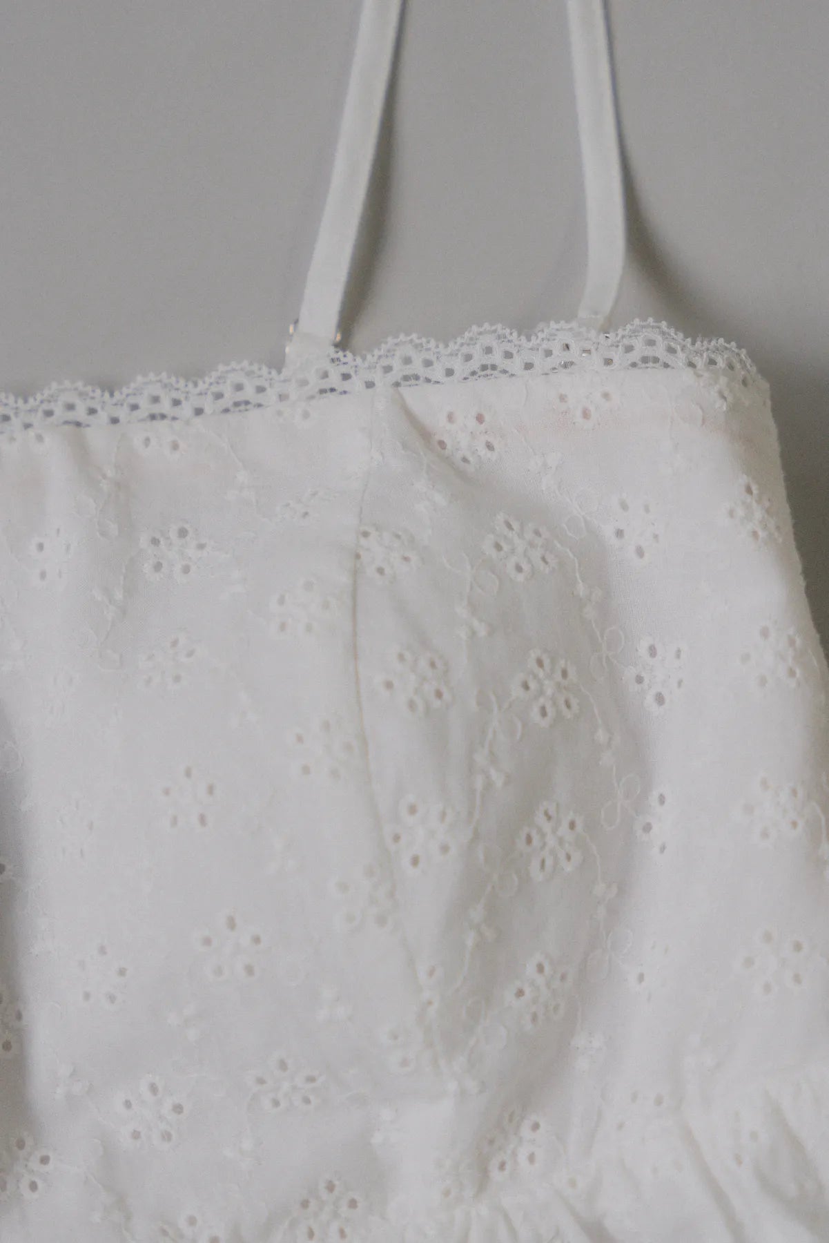 (Backorder 2) Jolyn Eyelet Babydoll Padded Top