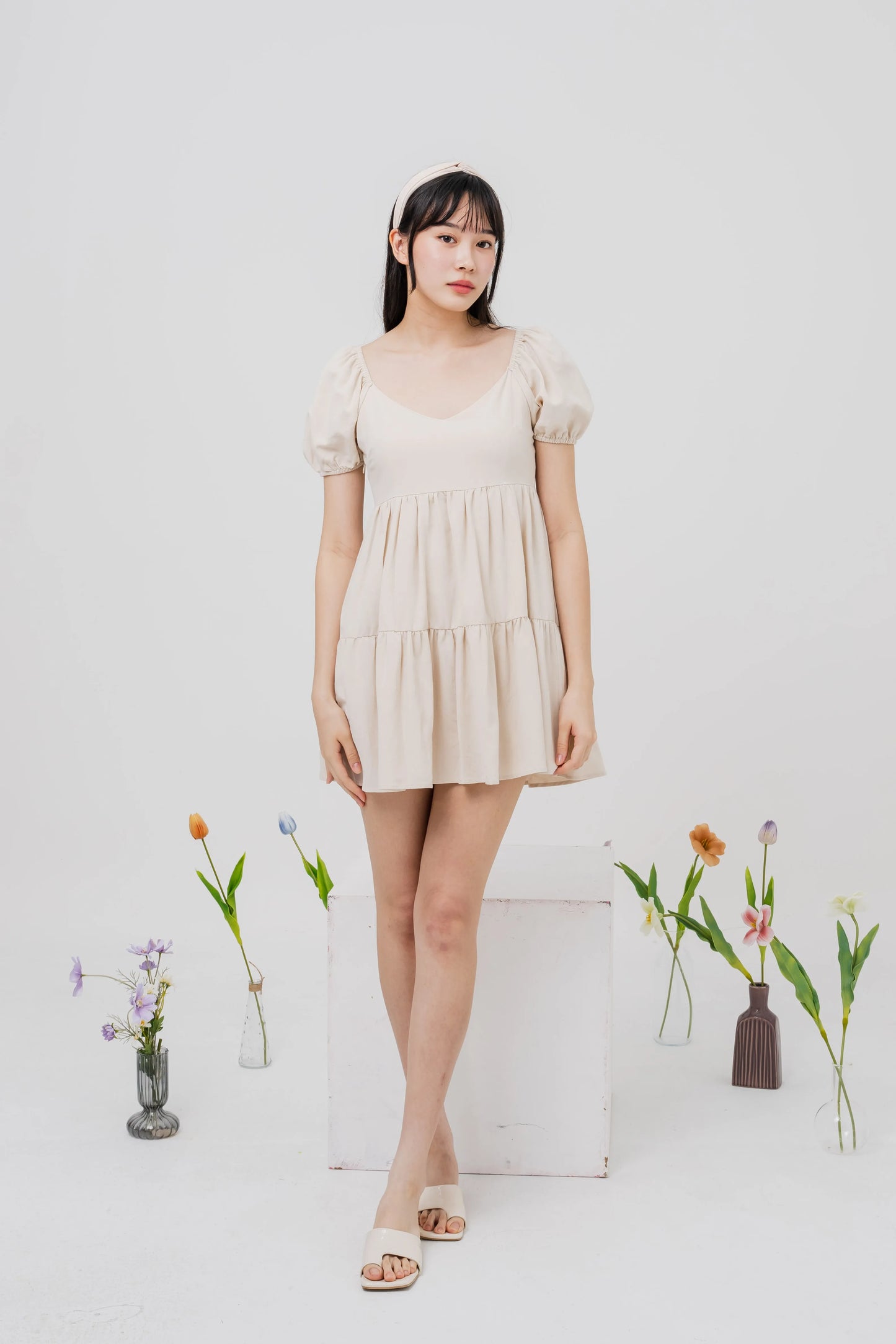 Daisy Two-Way Sleeved Mini Dress