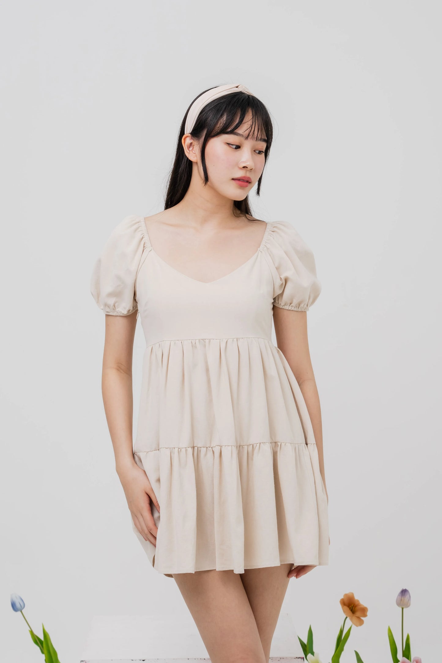 Daisy Two-Way Sleeved Mini Dress