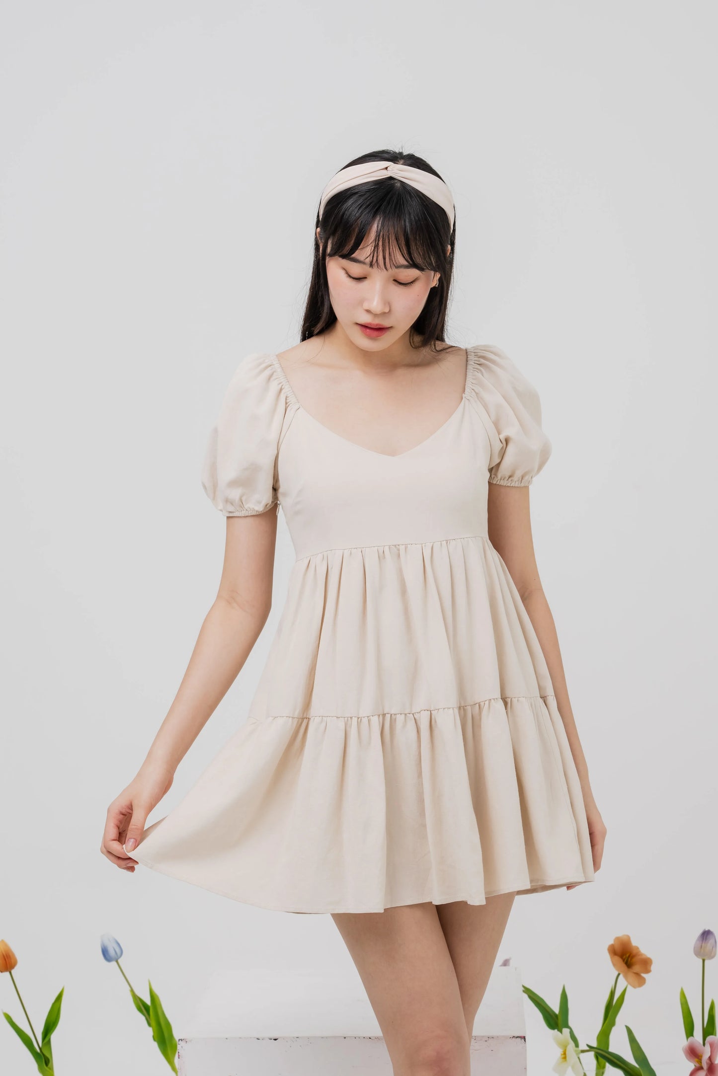 Daisy Two-Way Sleeved Mini Dress