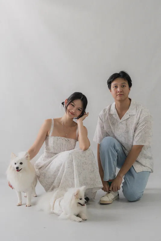 Ava Padded Pintuck Long Dress