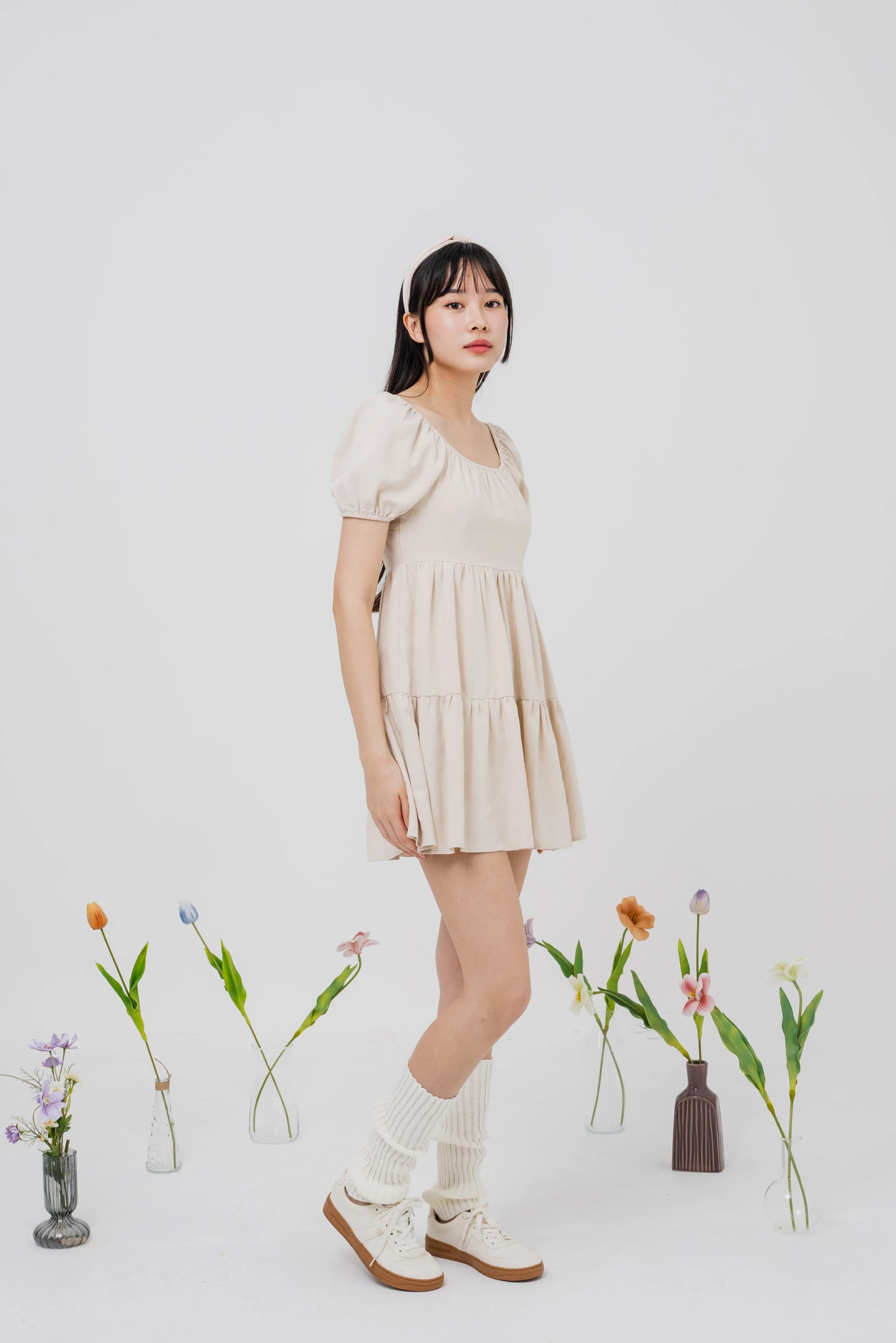 Daisy Two-Way Sleeved Mini Dress