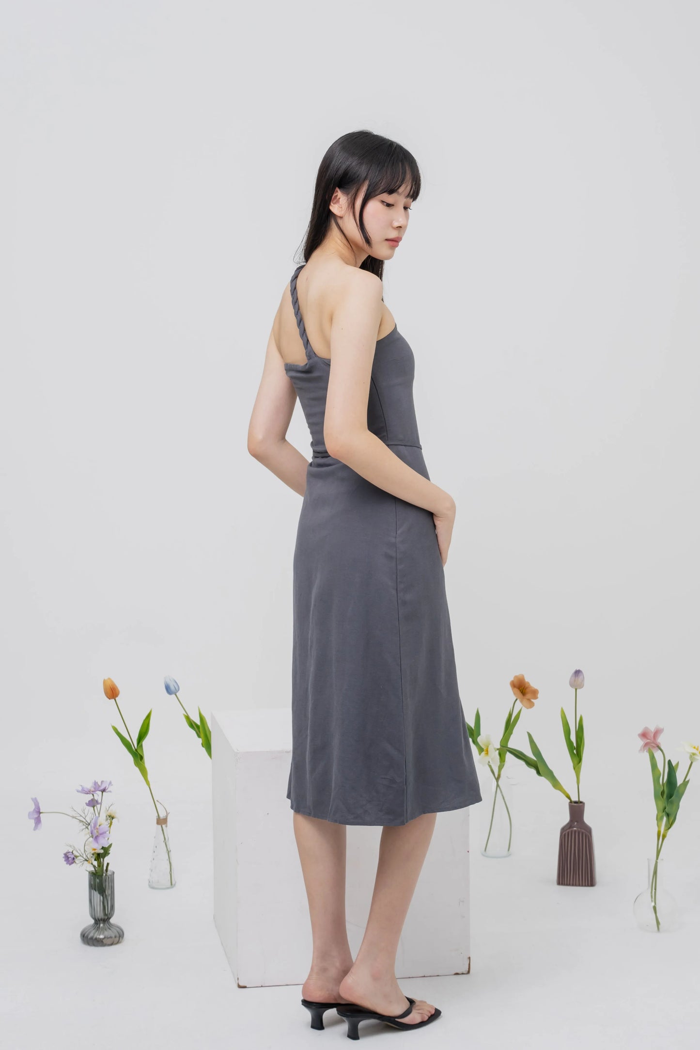 Lily Fitted Toga Midi Dress