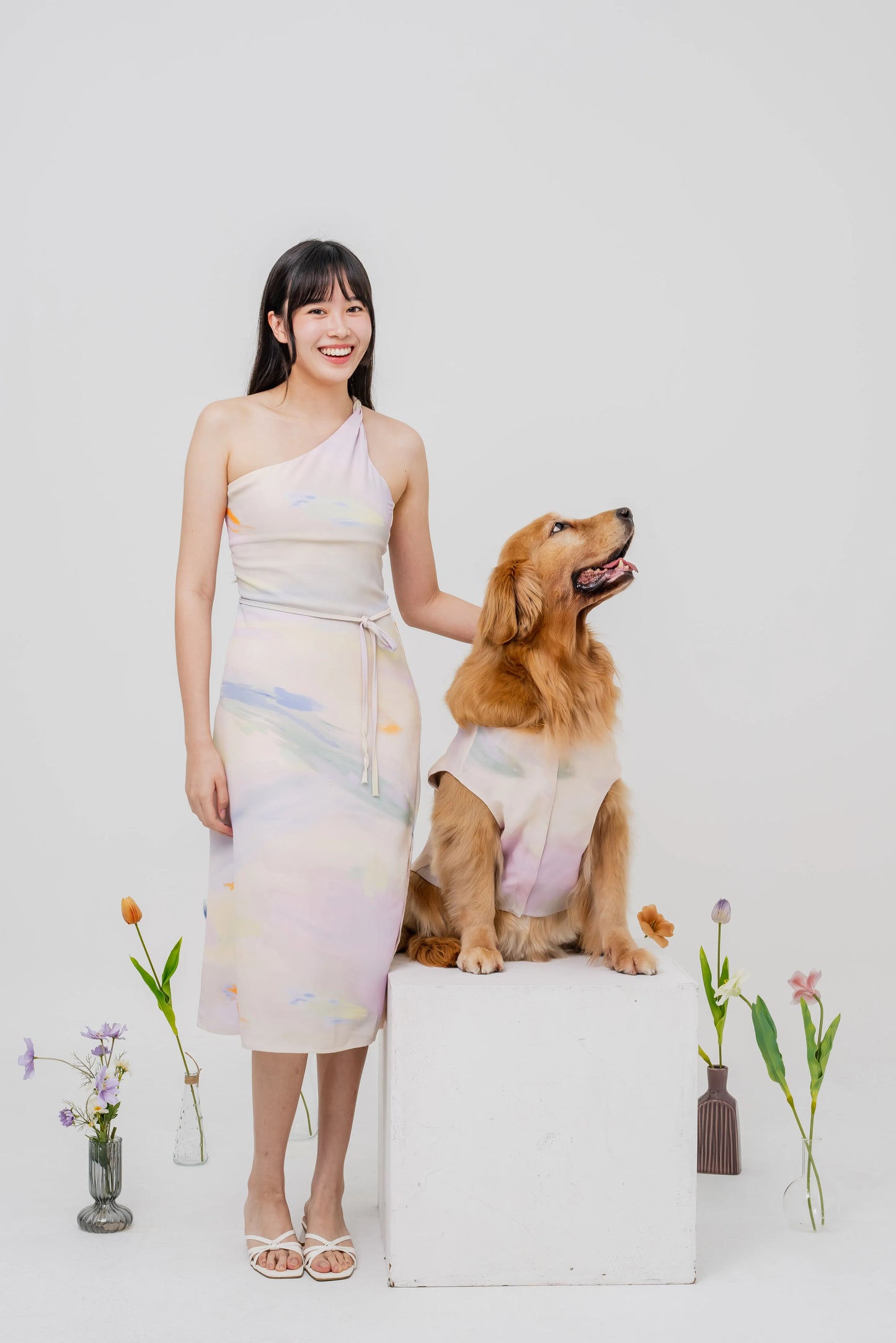 Lily Fitted Toga Midi Dress