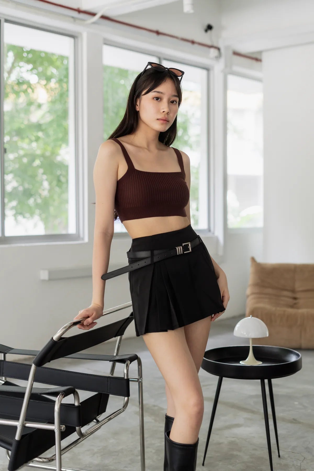 Blair Knitted Camisole Crop Top