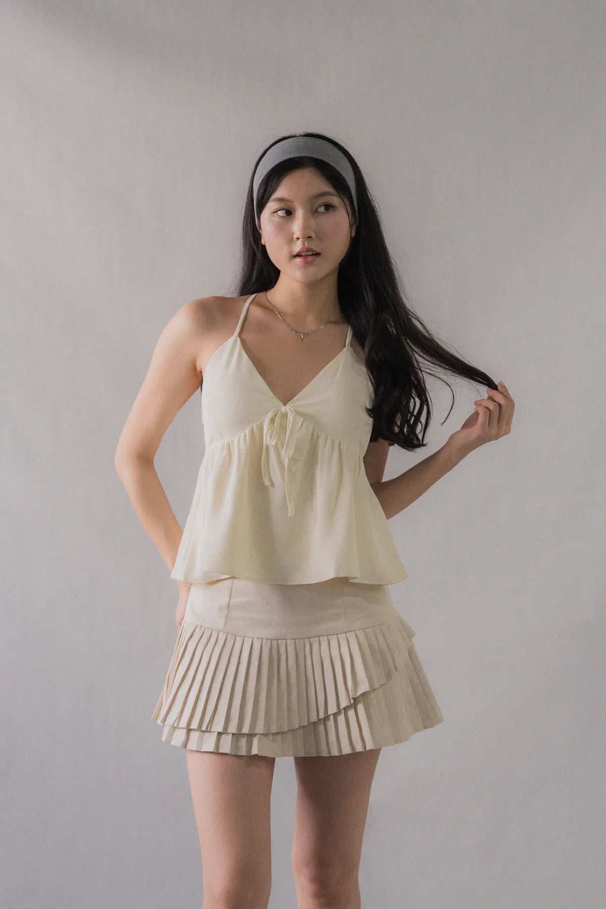 Peony Babydoll Padded Ribbon Top (Restocked)