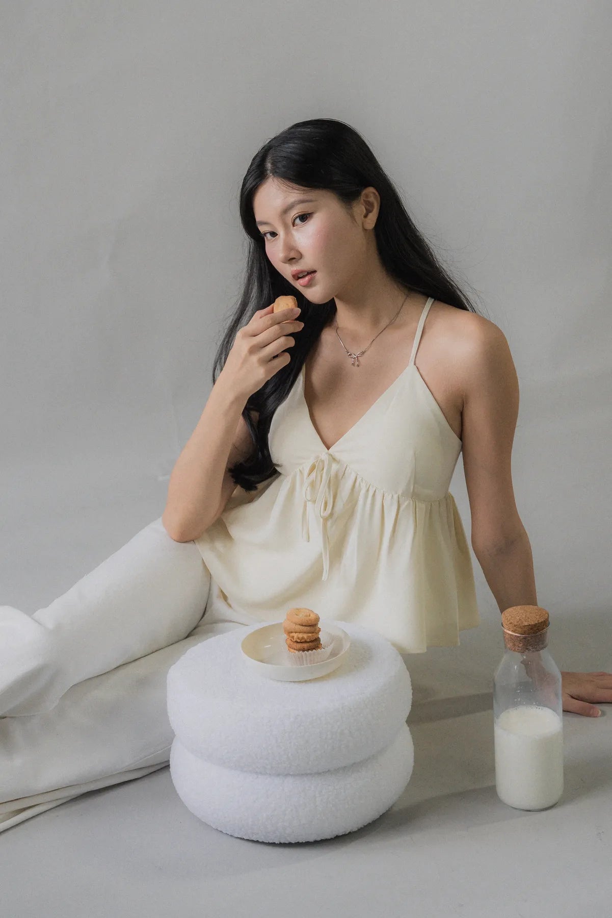 Peony Babydoll Padded Ribbon Top (Restocked)