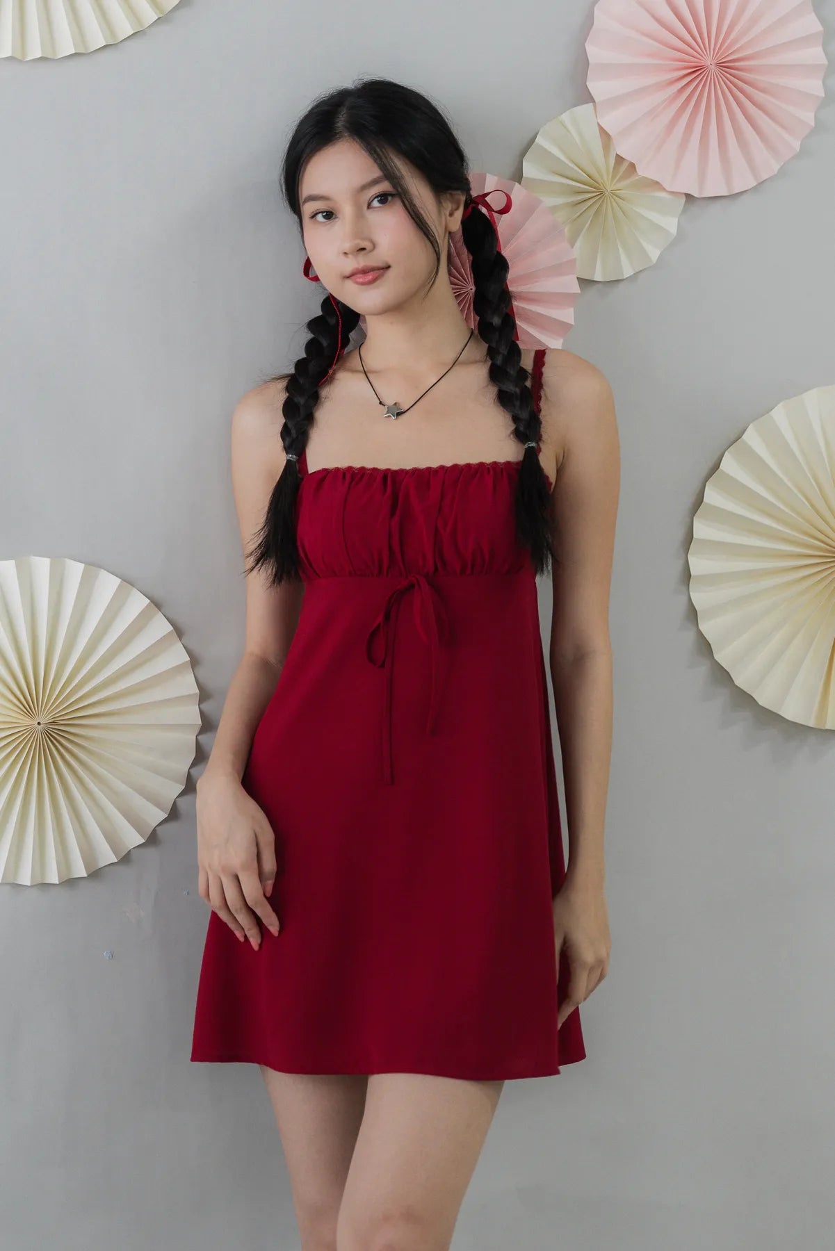 Kiara Padded Mini Babydoll Dress – LIKKA