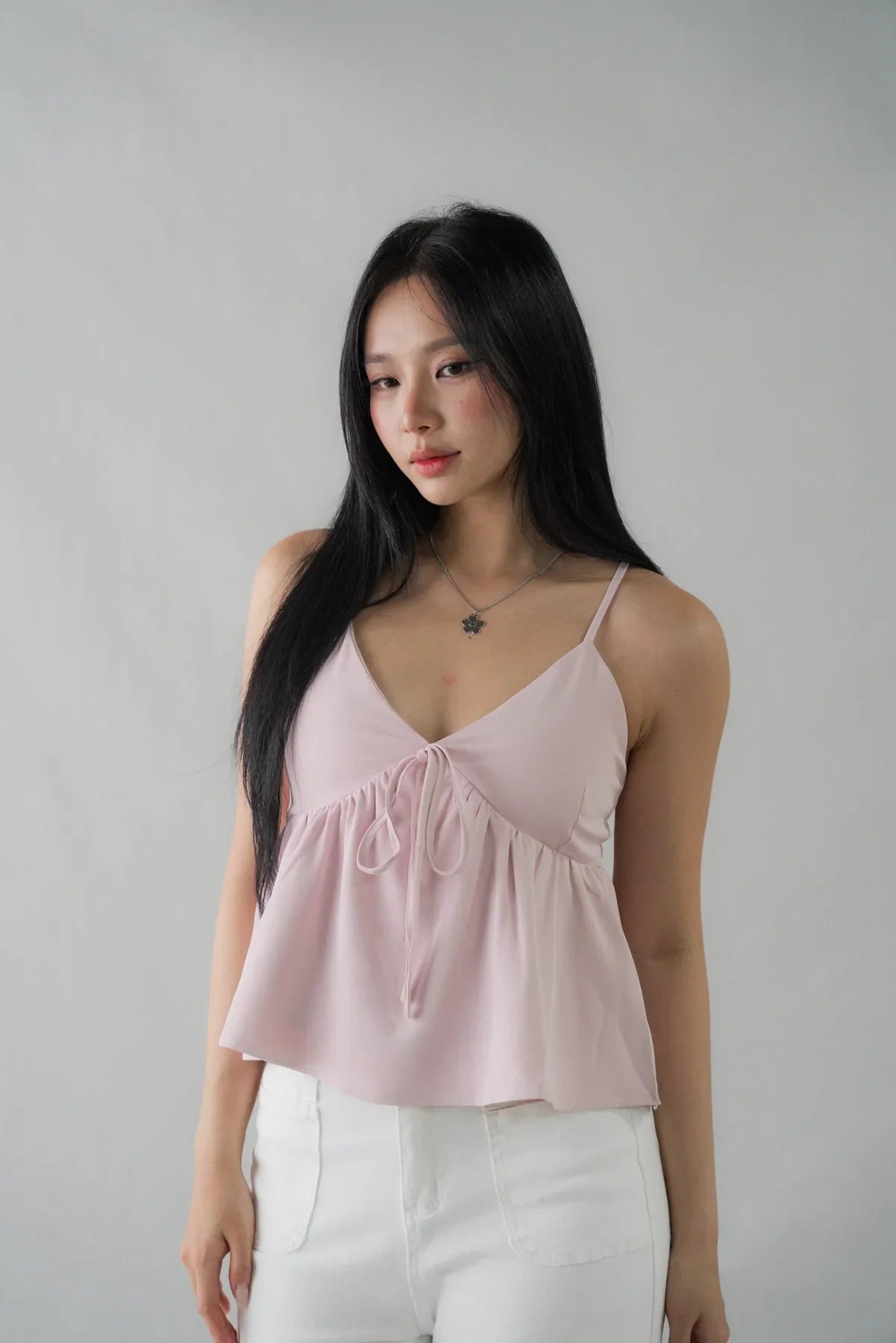 Peony Babydoll Padded Ribbon Top (Restocked)