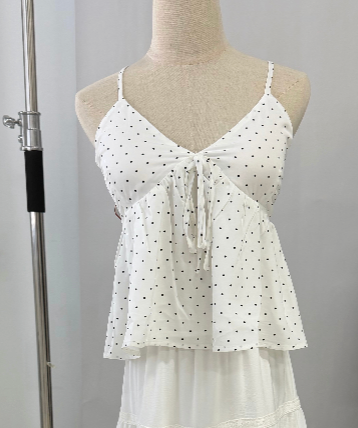 Peony Babydoll Padded Ribbon Top (Restocked)