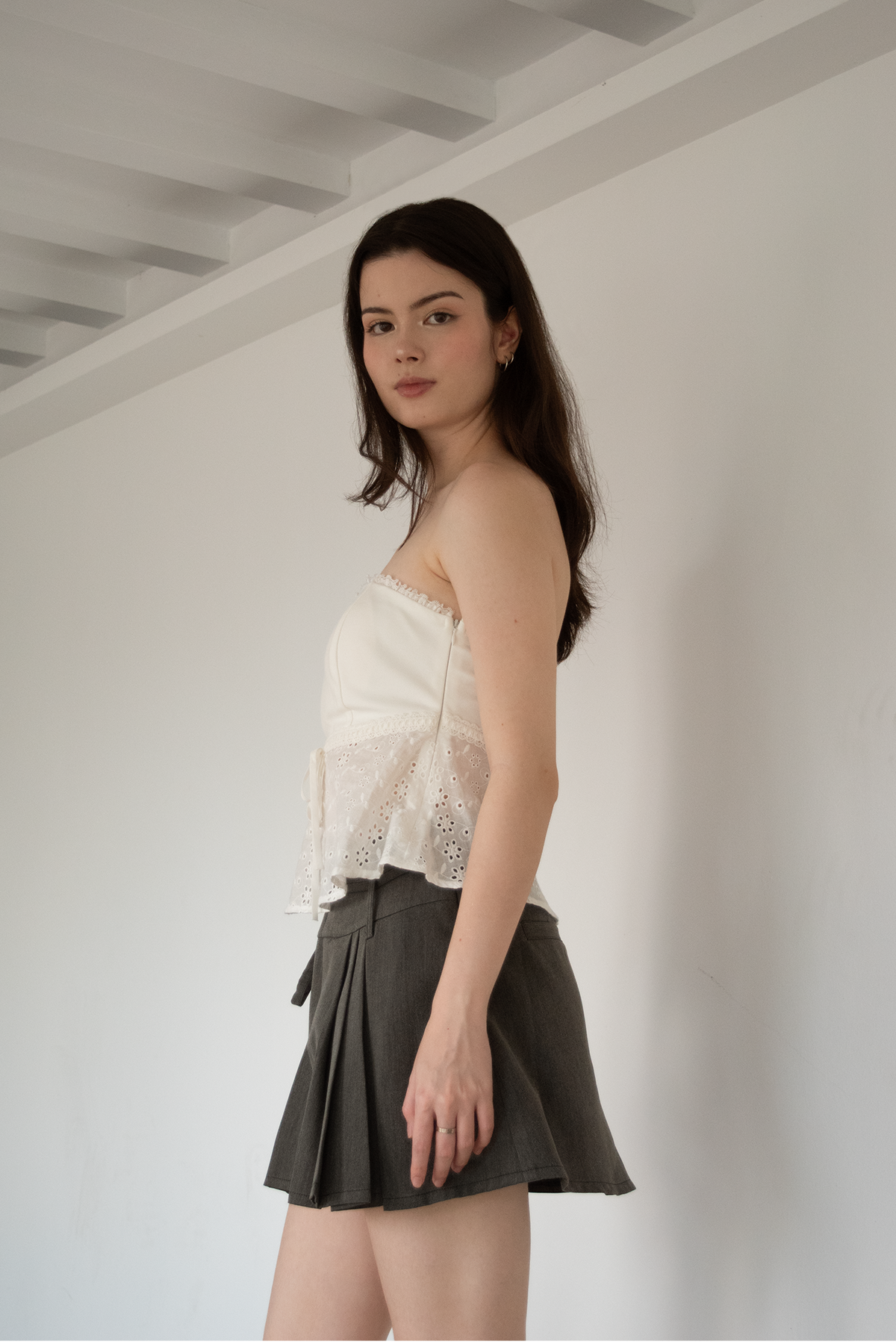 Clemence Lace Ribbon Tube Top (Restock)