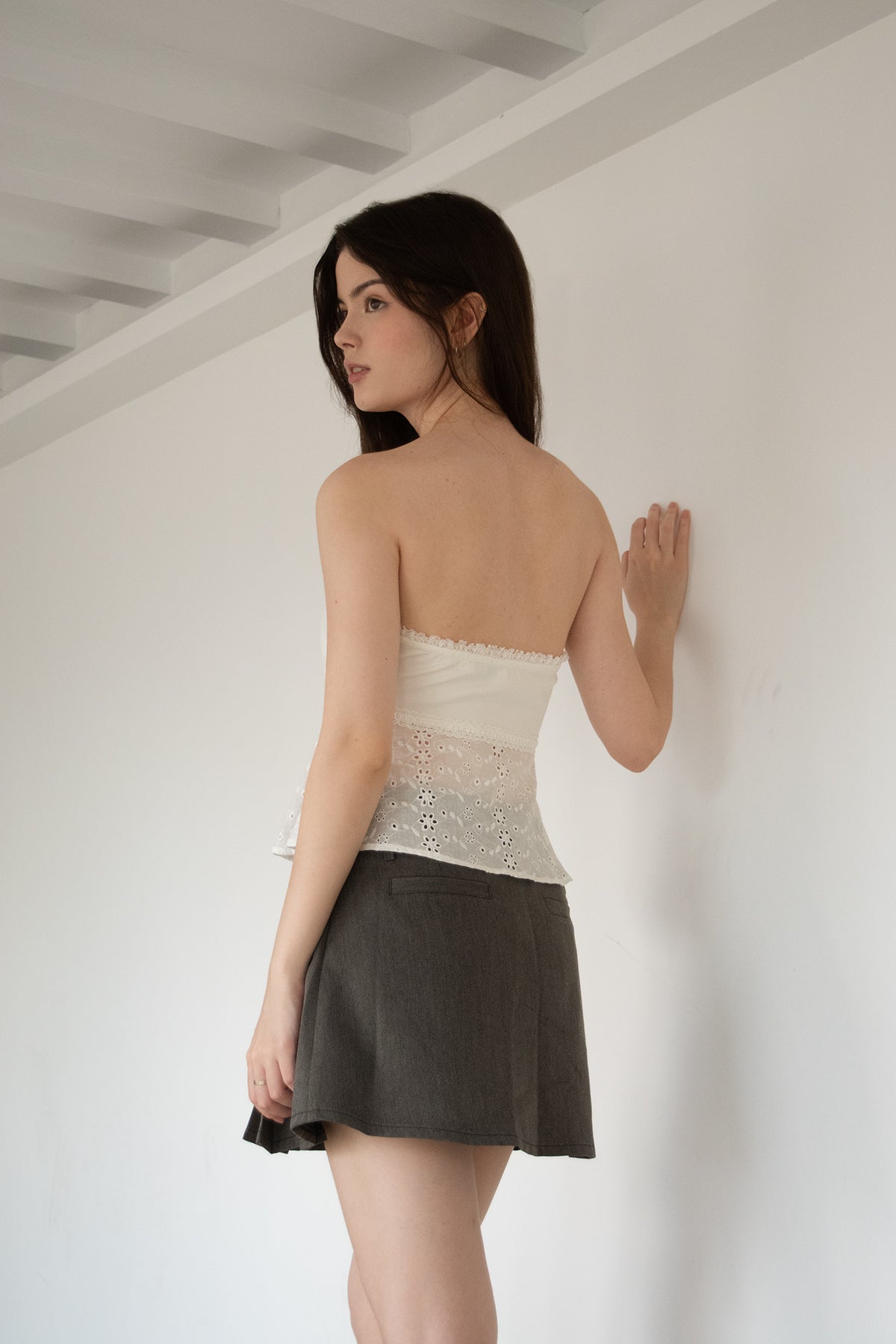 Clemence Lace Ribbon Tube Top (Restock)