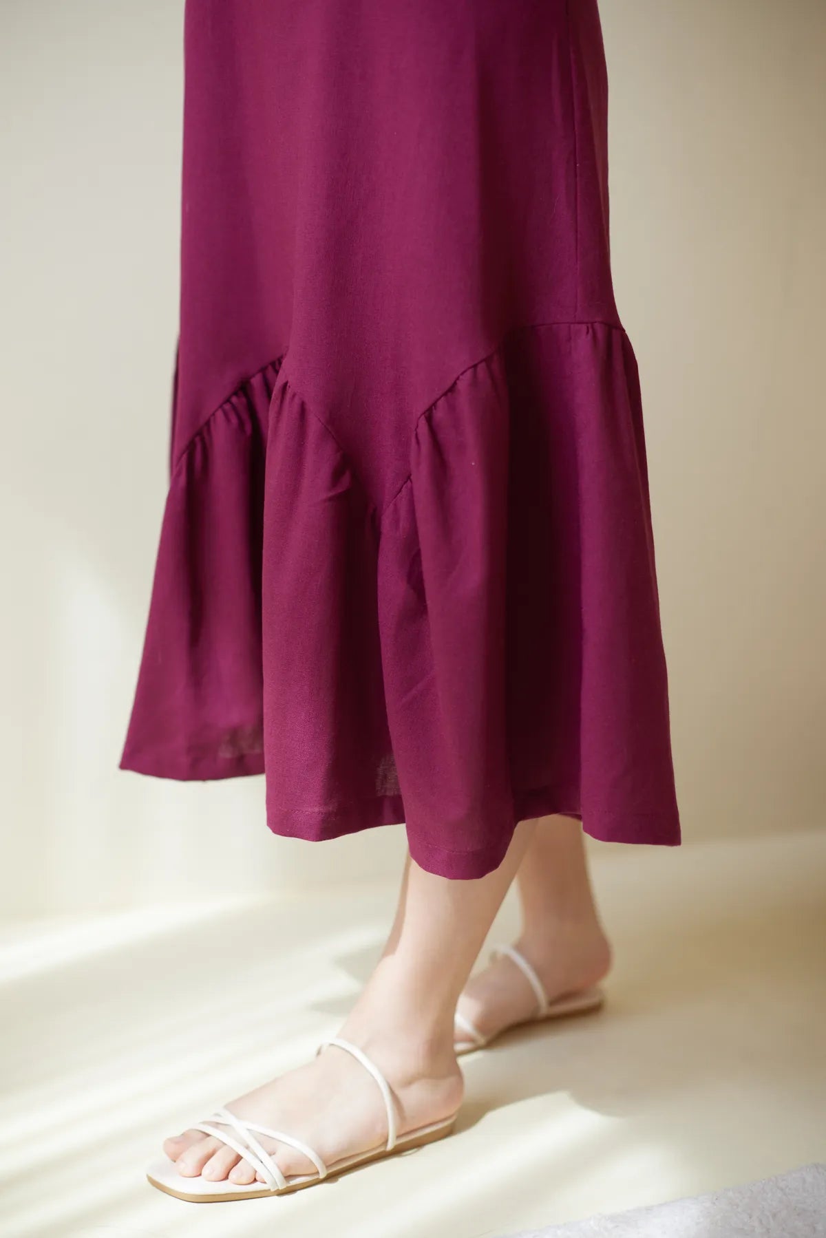 Marlow Drop Hem Linen Dress