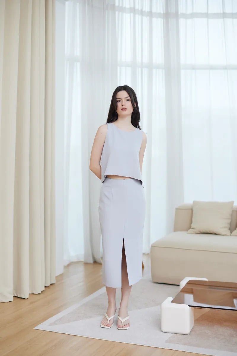 Rhea Front Slit Pencil Skirt