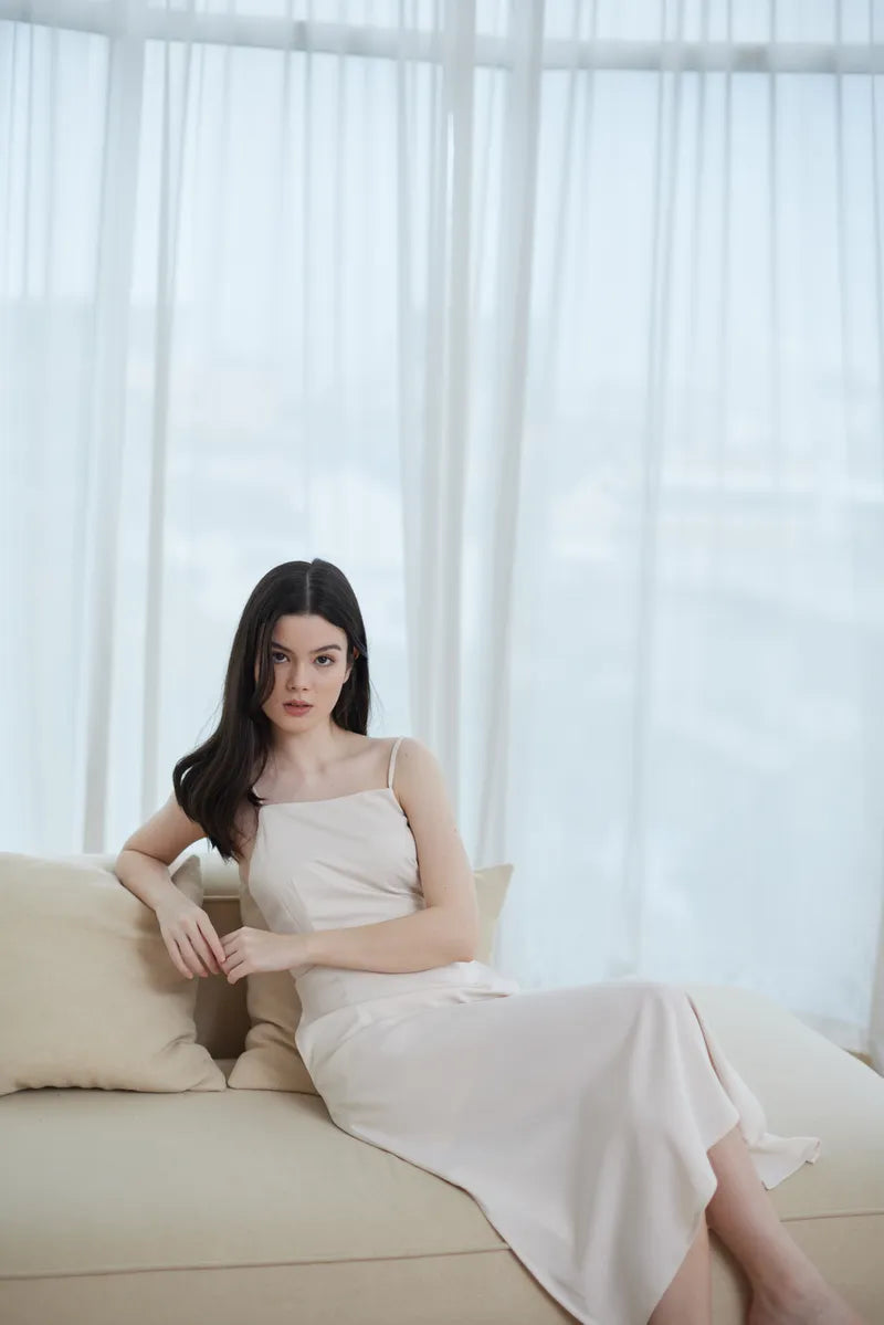 Ares Open Tie Back Midi Dress