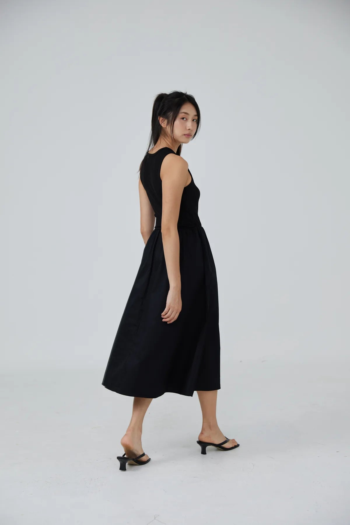 Bethany Flounce Tank Dress