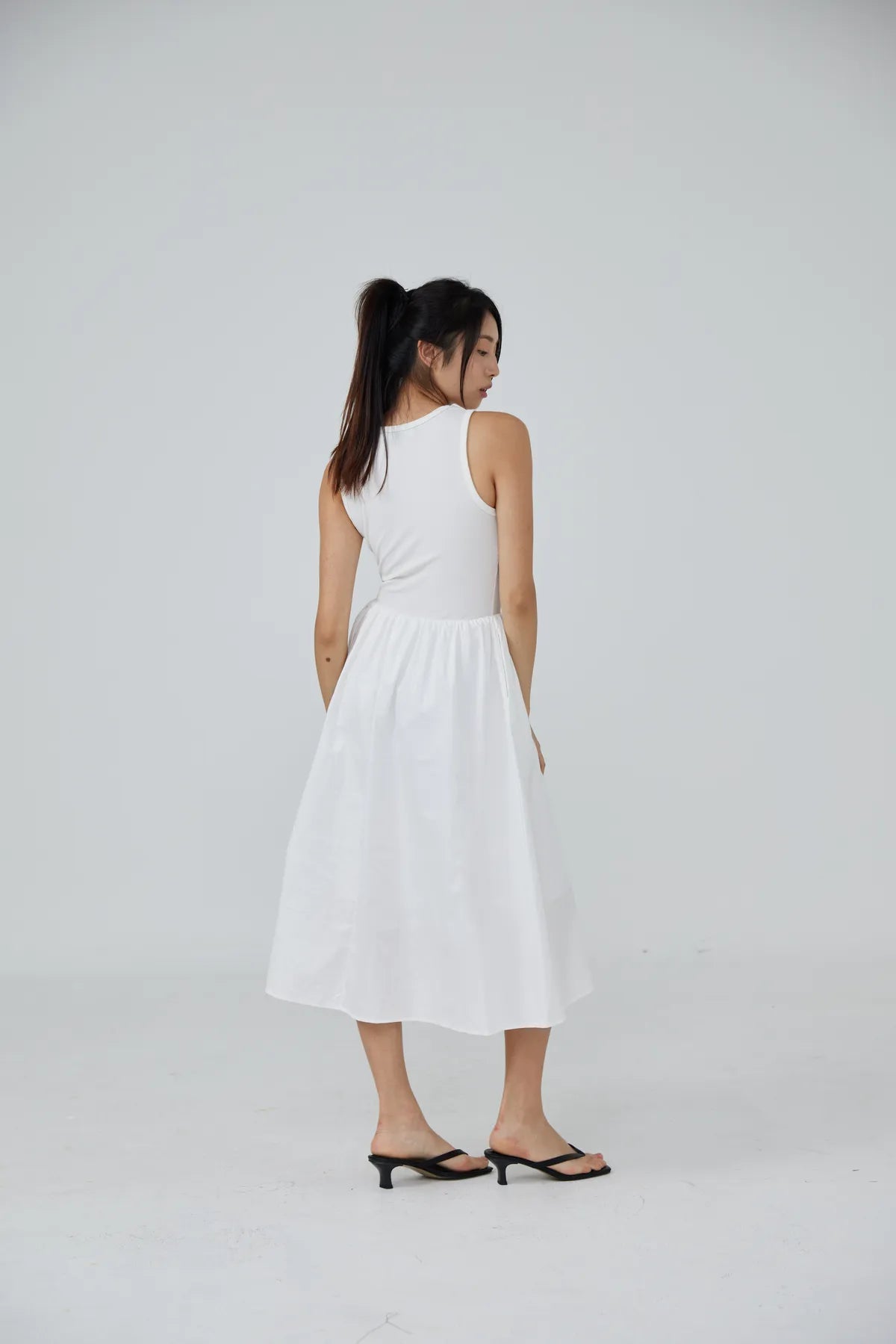 Bethany Flounce Tank Dress