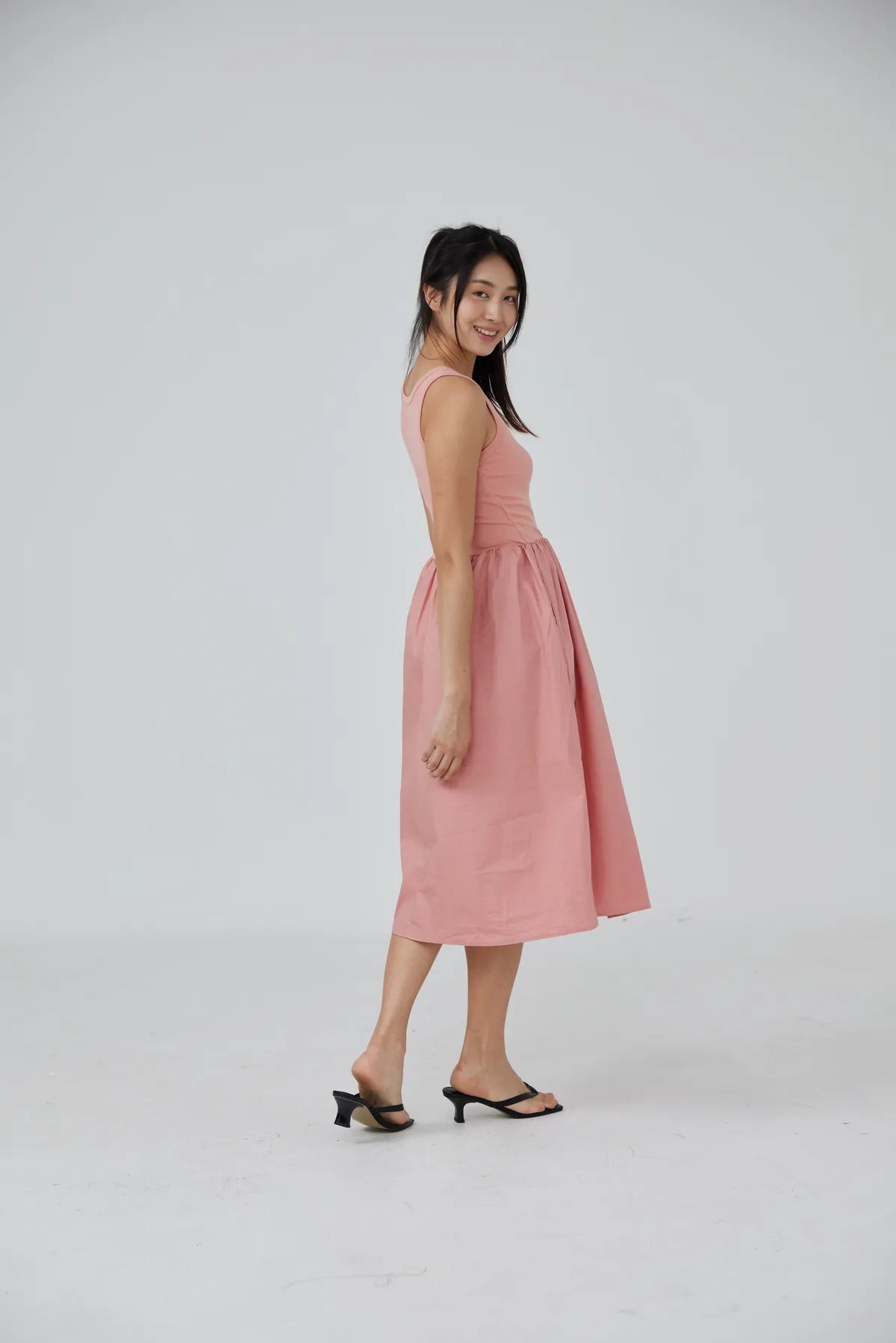 Bethany Flounce Tank Dress