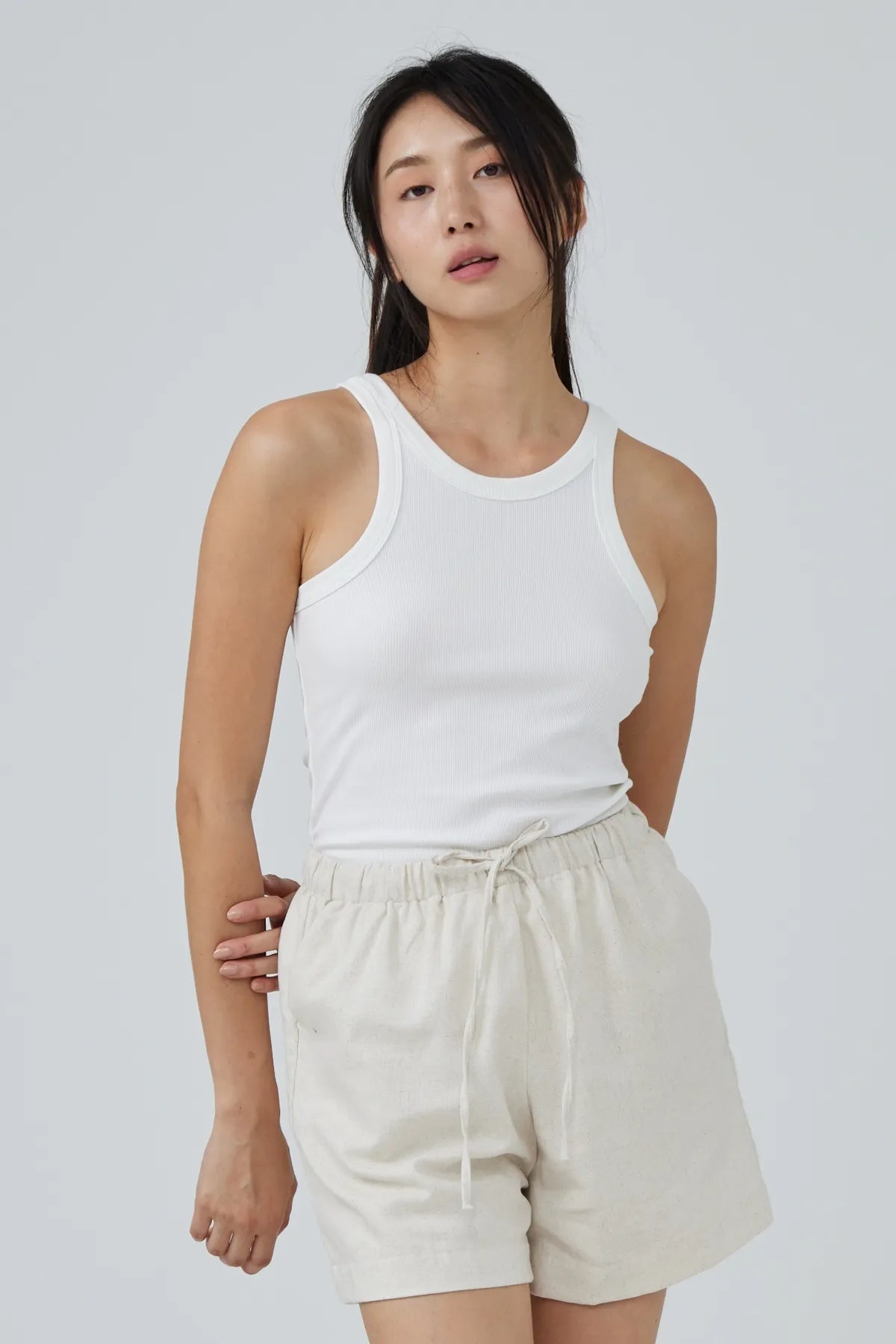 Bella Basic Racercut Tank Top