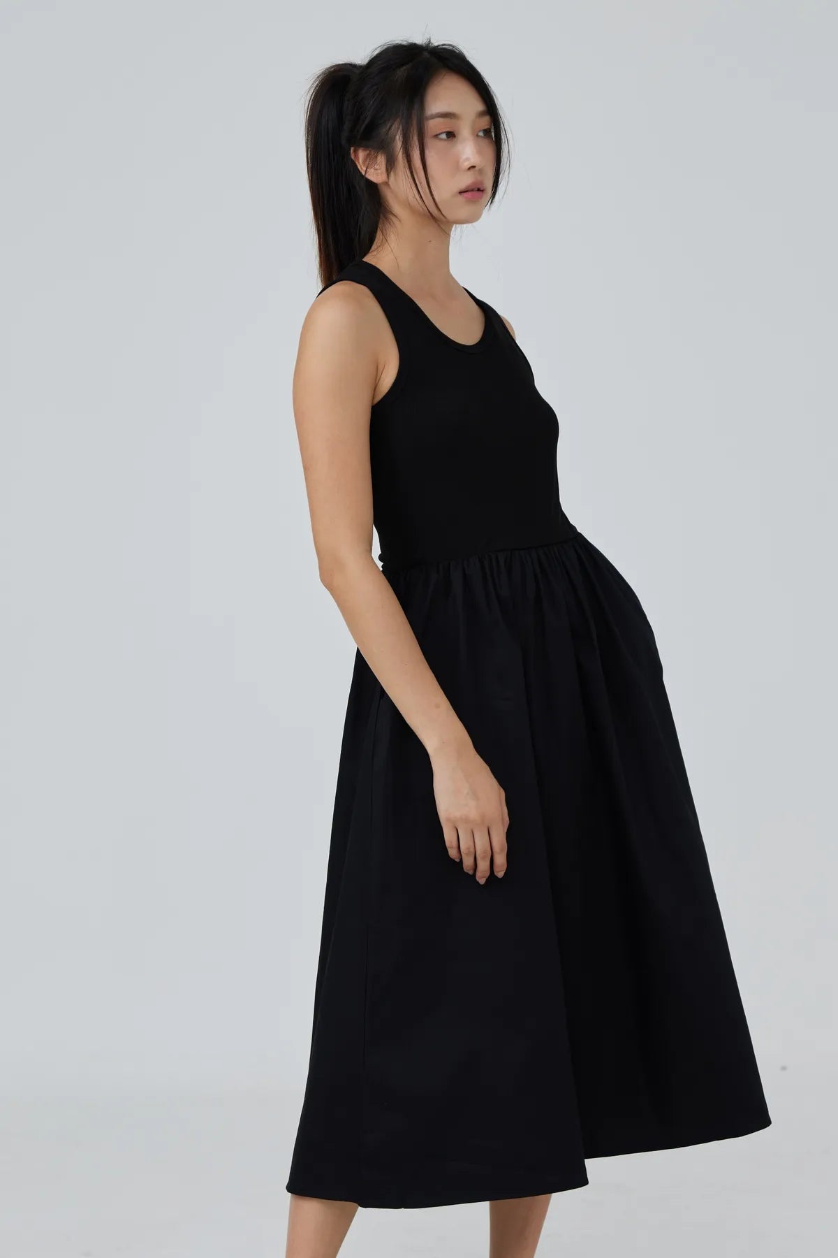 Bethany Flounce Tank Dress