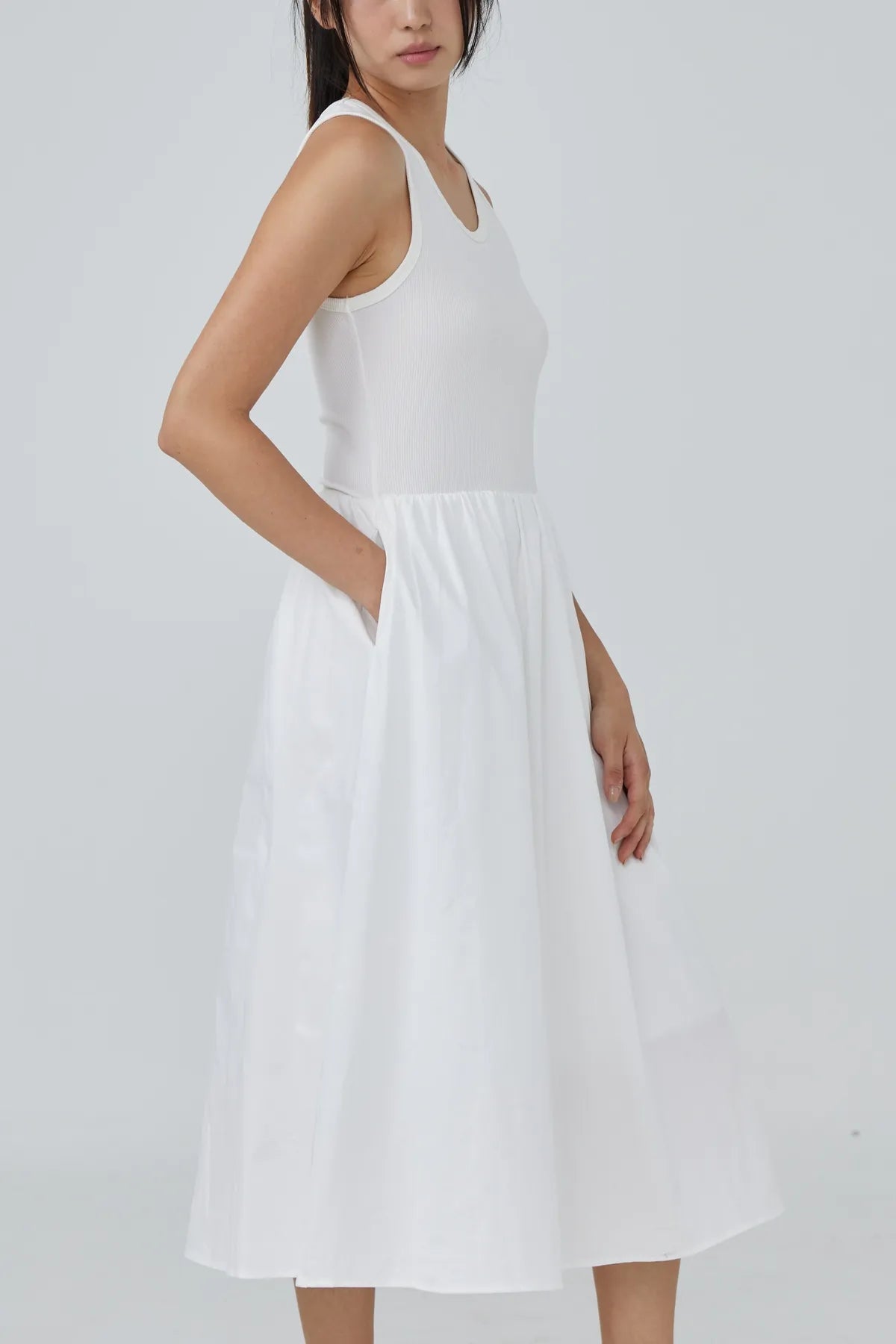Bethany Flounce Tank Dress